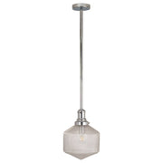 Jefferson Small Pendant, Clear Chrome