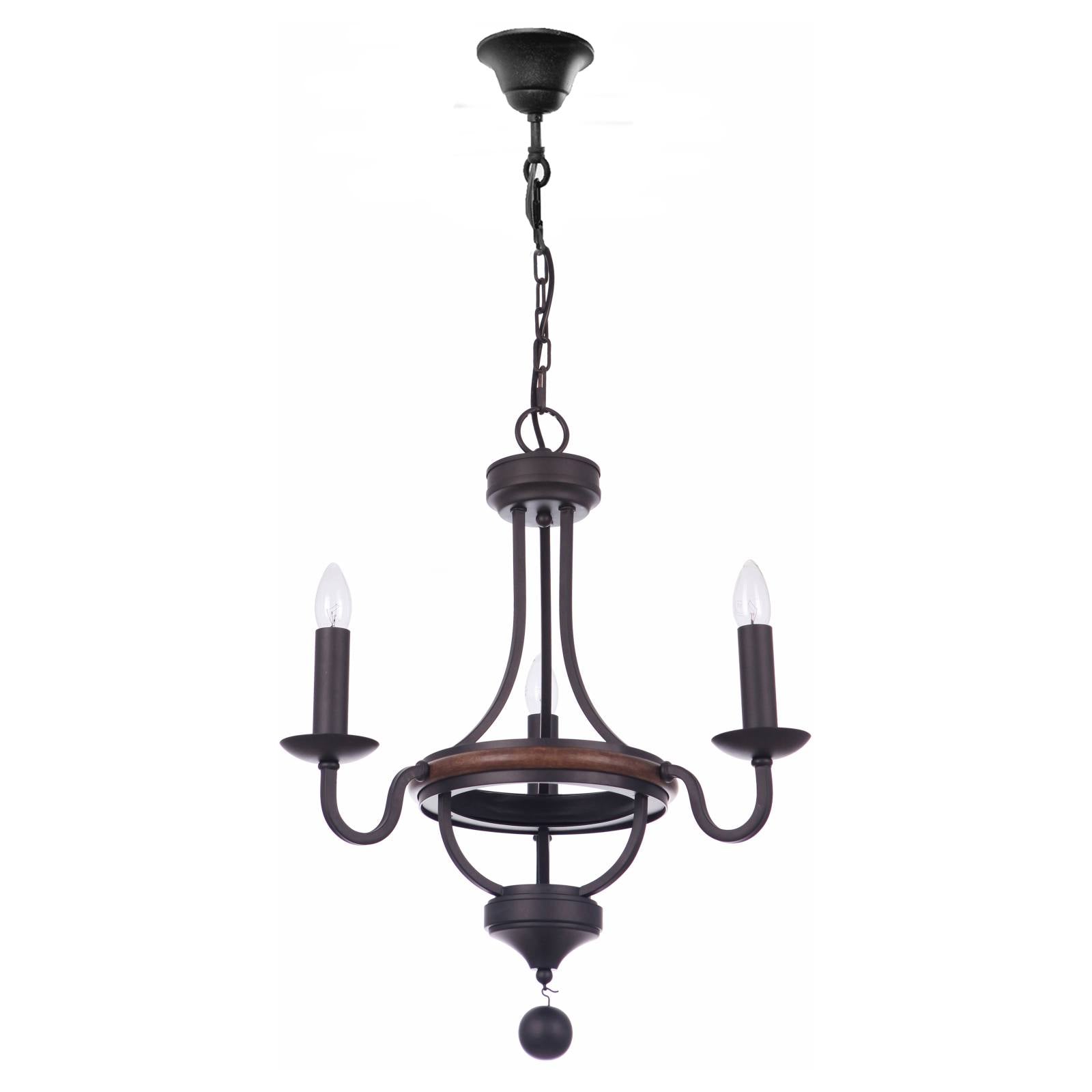 Lakewood 3 Light Pendant, Bronze
