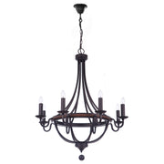 Lakewood 8 Light Pendant, Bronze
