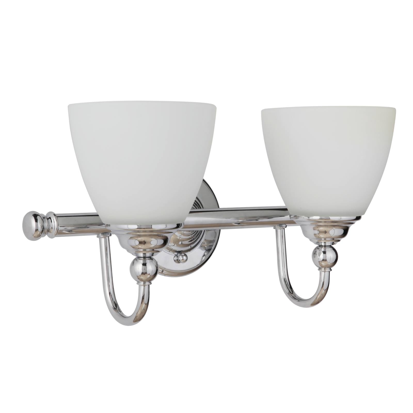 Nova 2 Light Wall Bracket, Chrome