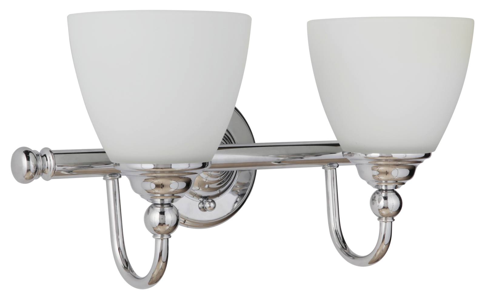 Nova 2 Light Wall Bracket, Chrome