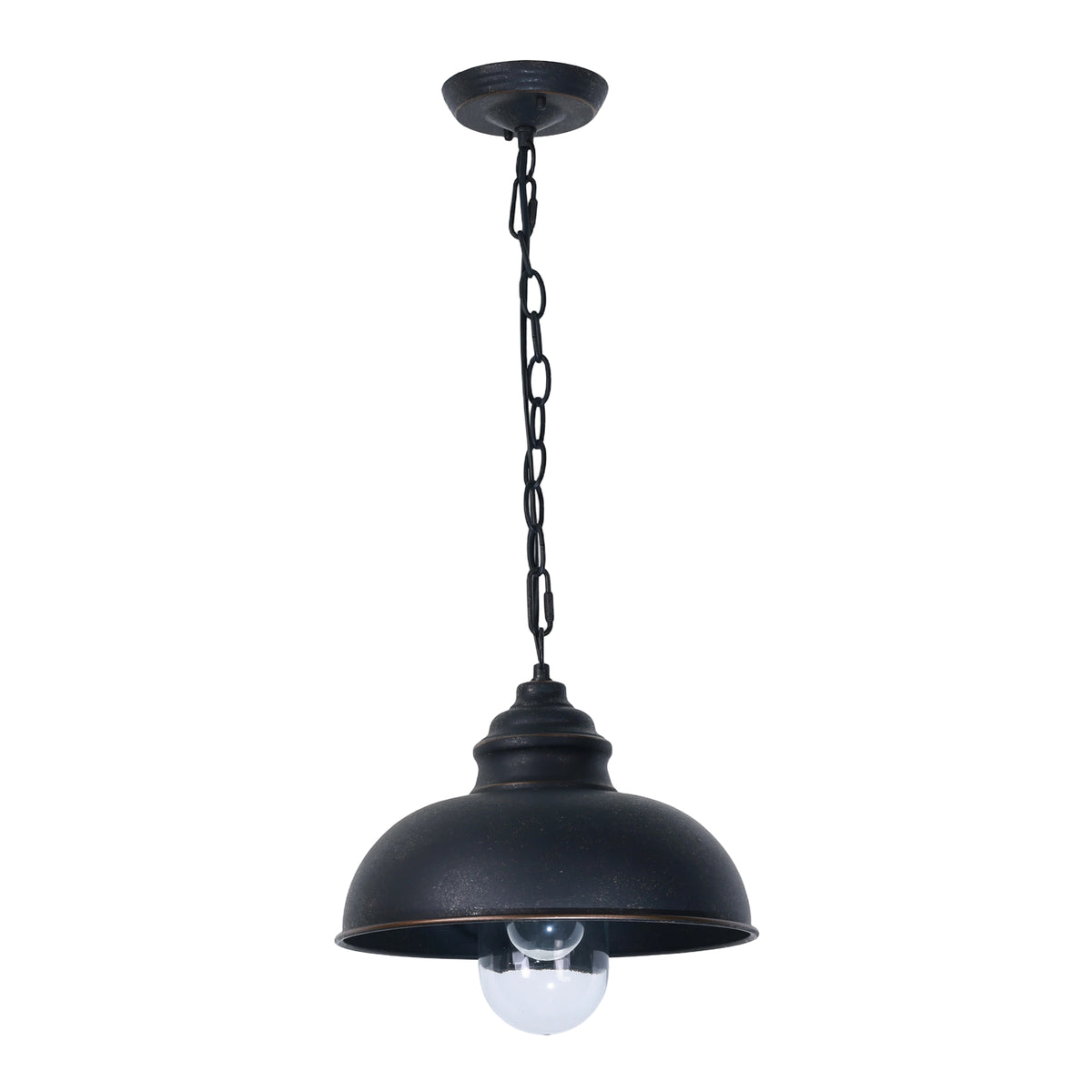Parkway Large Indoor Chain Pendant Light, Antique Bronze