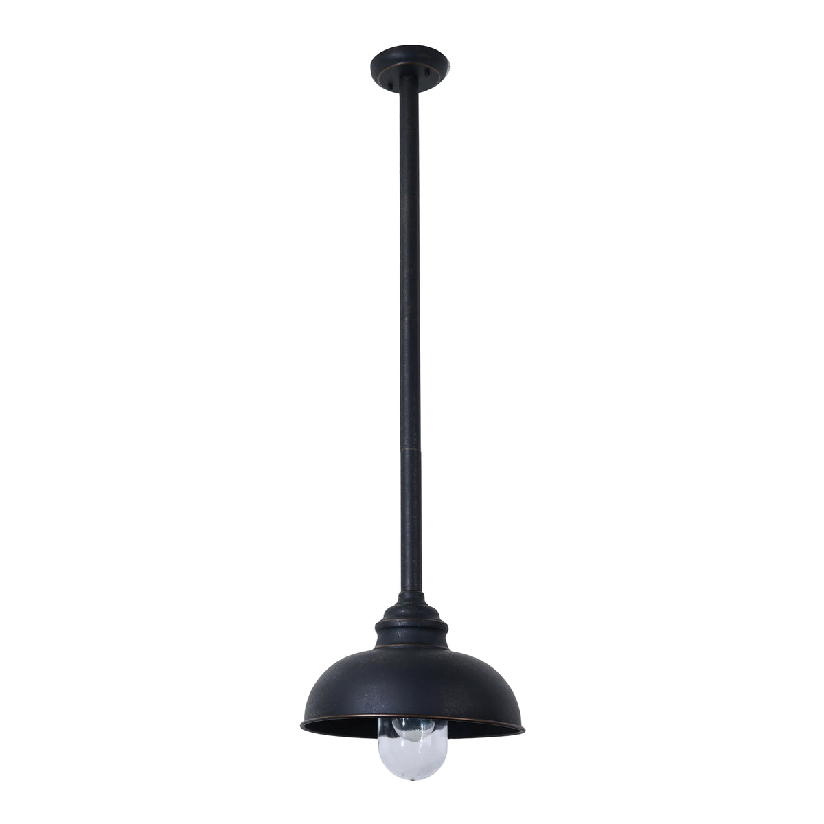 Parkway Large Outdoor Rod Pendant, Antique Bronze