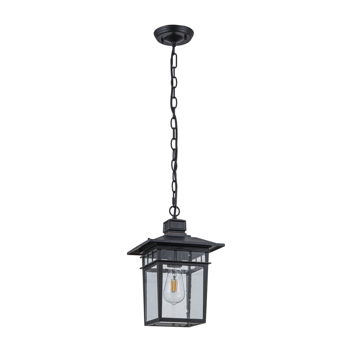 Promenade Medium Indoor Chain Pendant Light, Antique Bronze