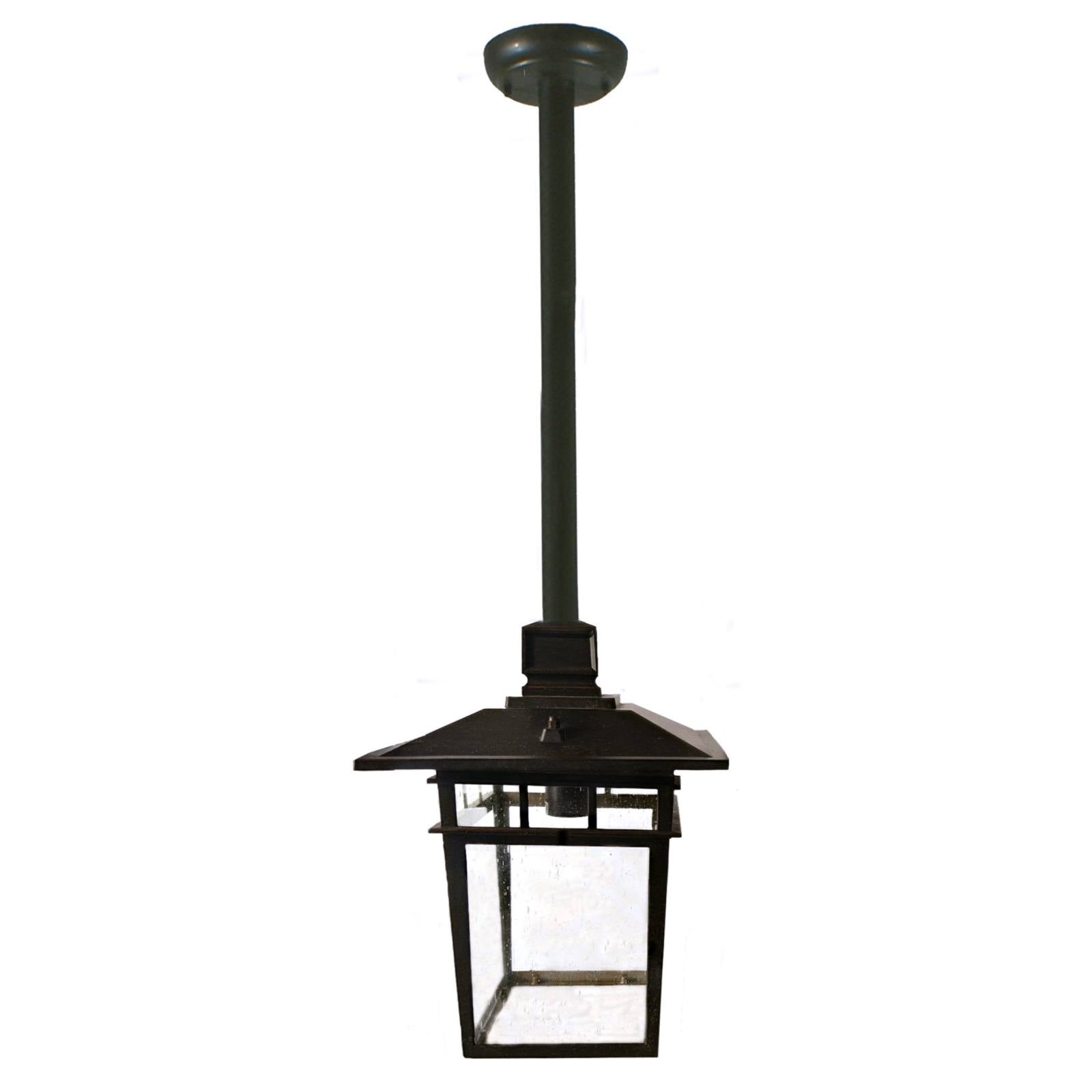 Promenade Medium Outdoor Rod Pendant, Antique Bronze
