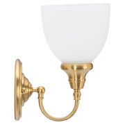 Benson 1 Light Wall Bracket, Satin Brass