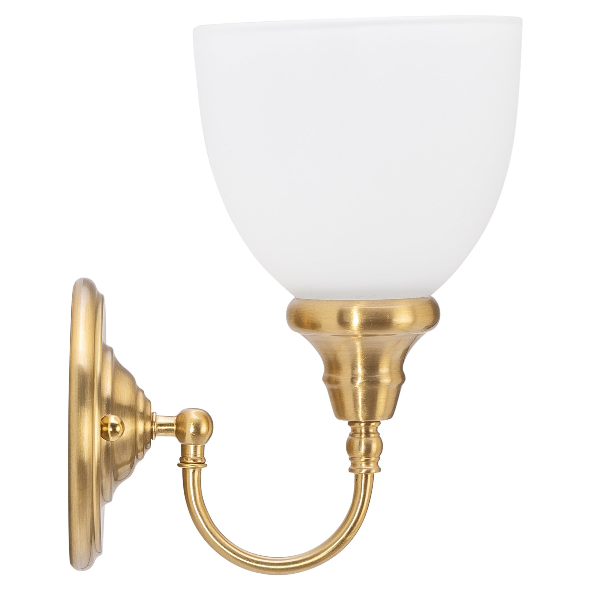 Benson 1 Light Wall Bracket, Satin Brass