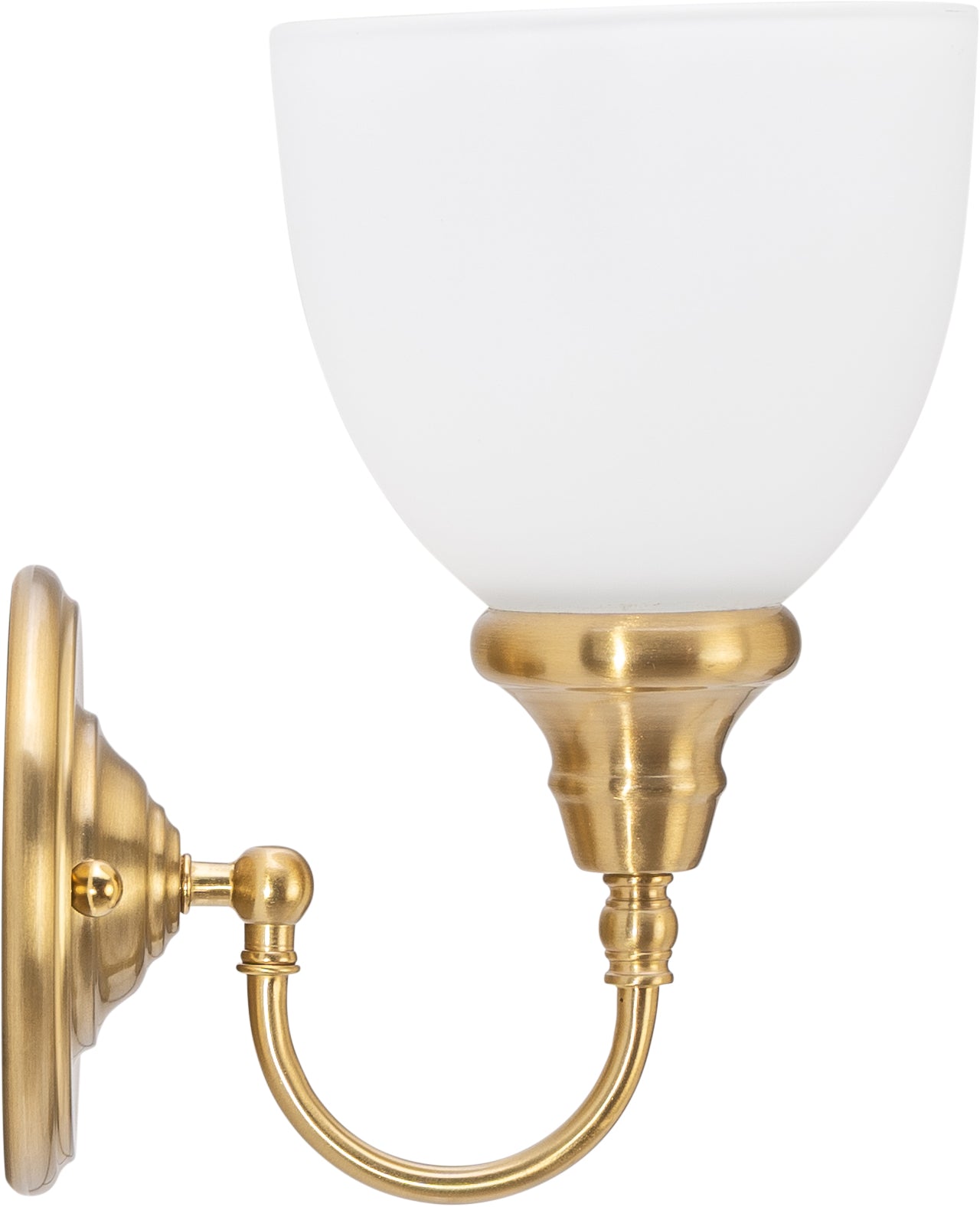 Benson 1 Light Wall Bracket, Satin Brass