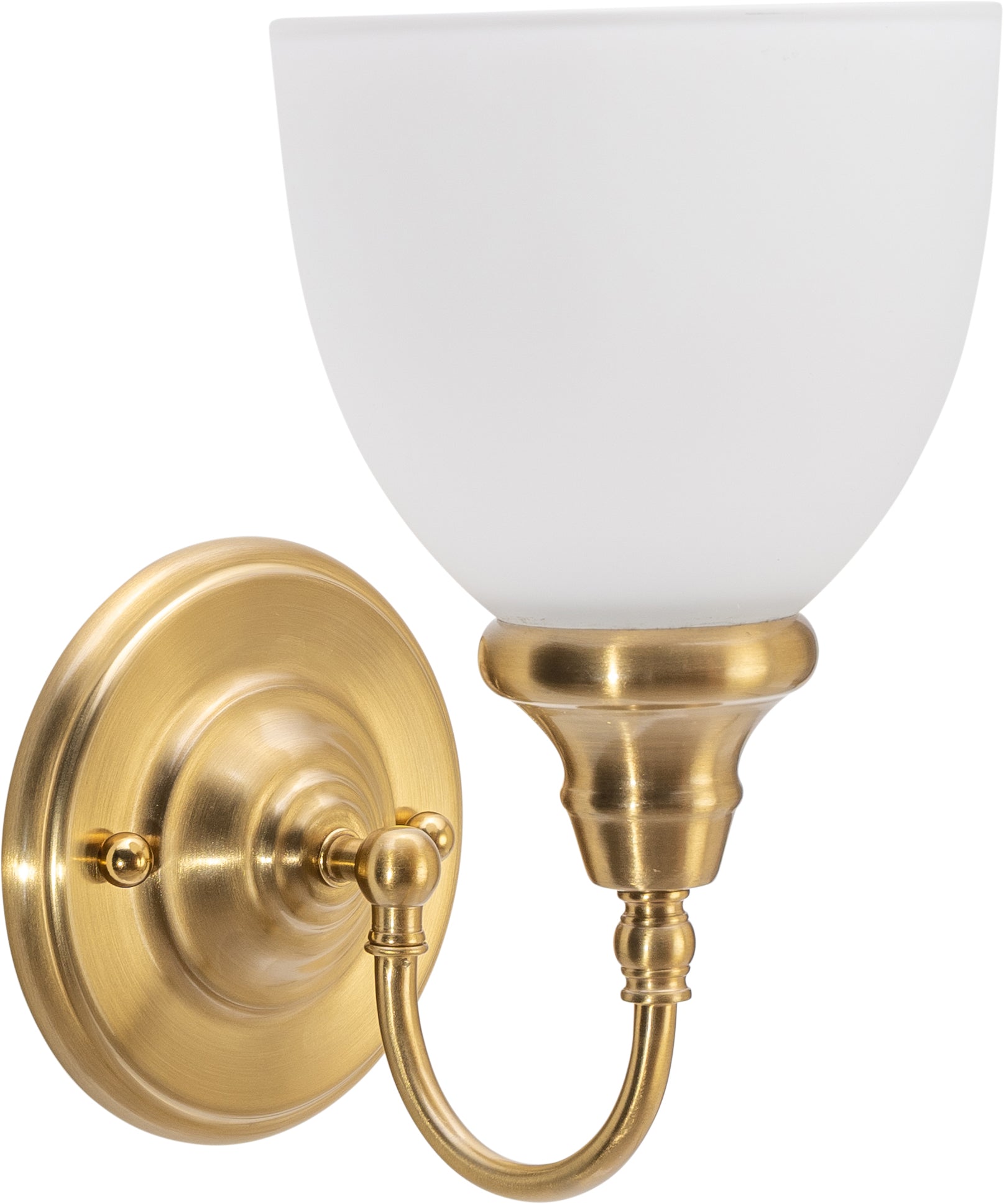 Benson 1 Light Wall Bracket, Satin Brass