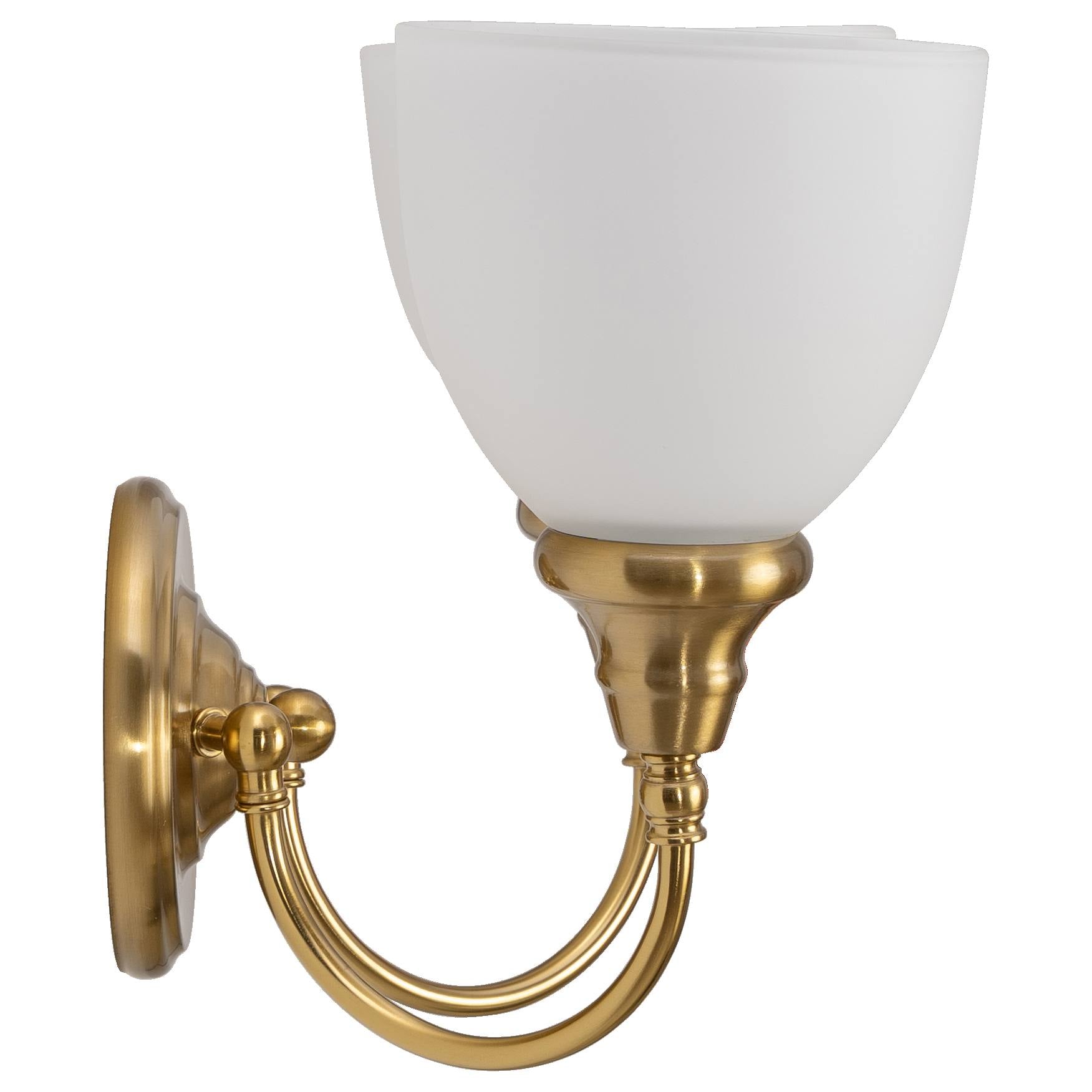 Benson 2 Light Wall Bracket, Satin Brass