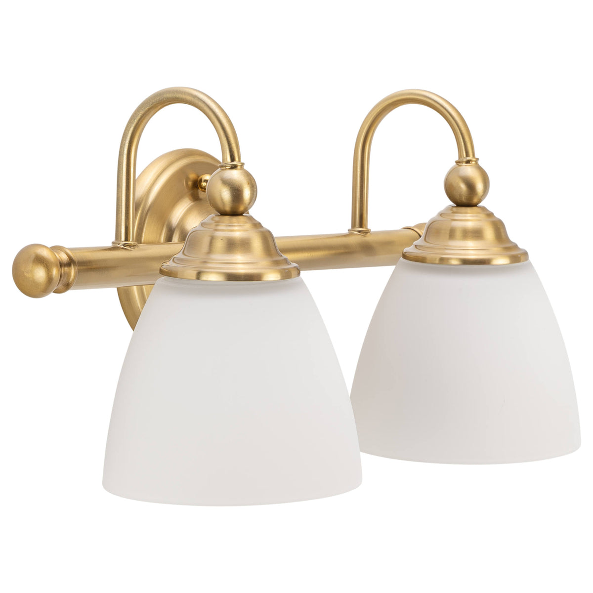 Nova 2 Light Wall Bracket, Satin Brass