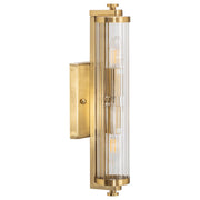 Rockford 2 Light Wall Light, Satin Brass