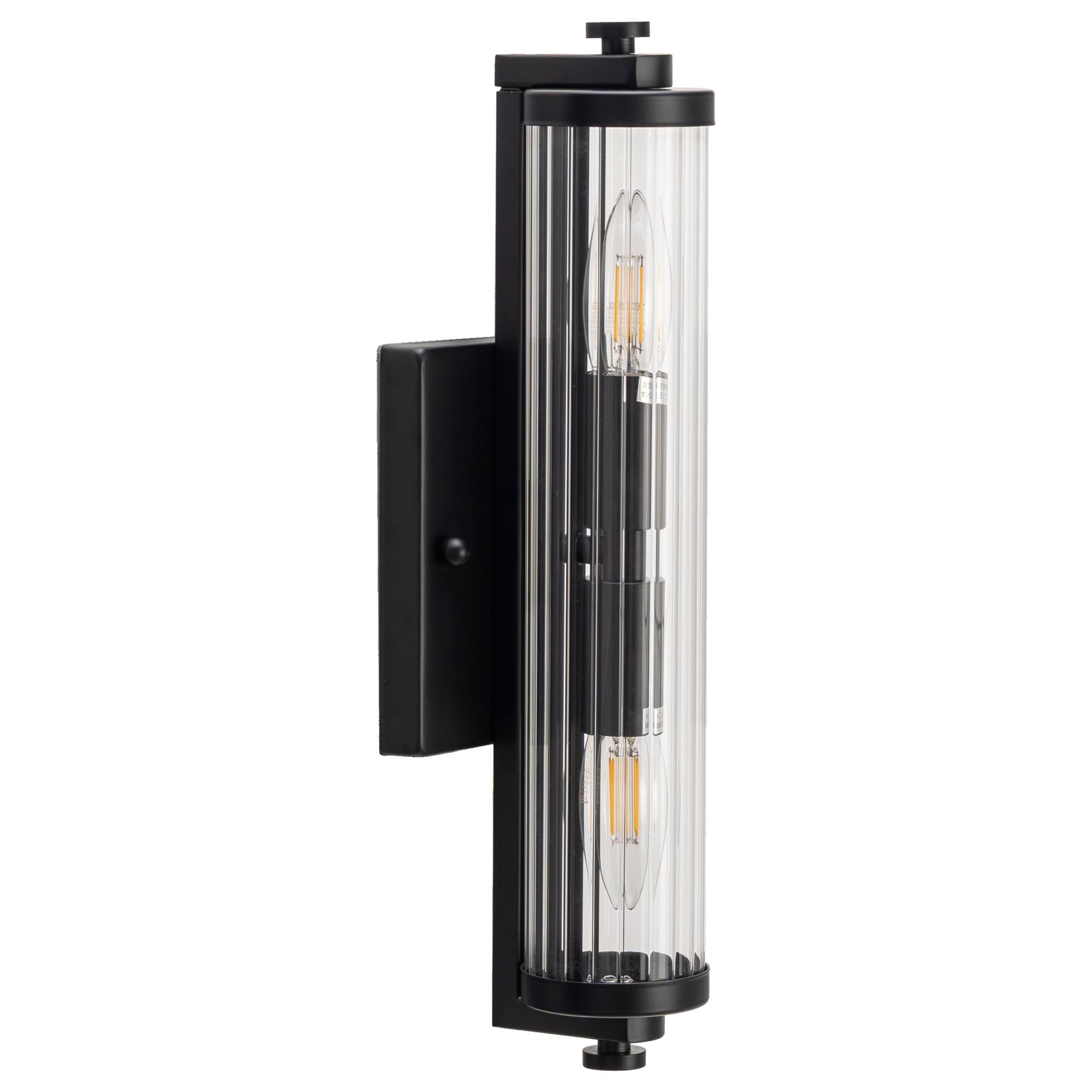 Rockford 2 Light Wall LIght, Matte Black