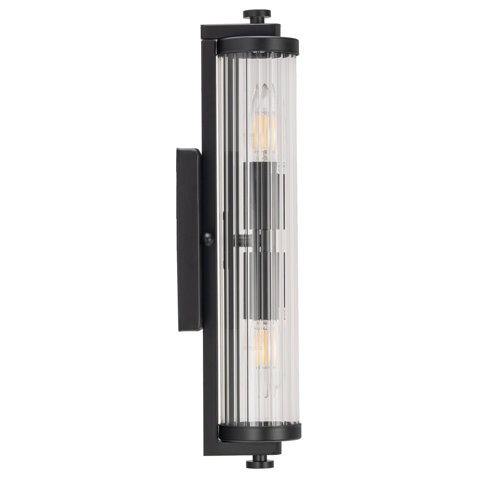 Rockford 2 Light Wall LIght, Matte Black