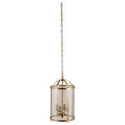 Manor Large 4 Light Lantern, Satin Brass