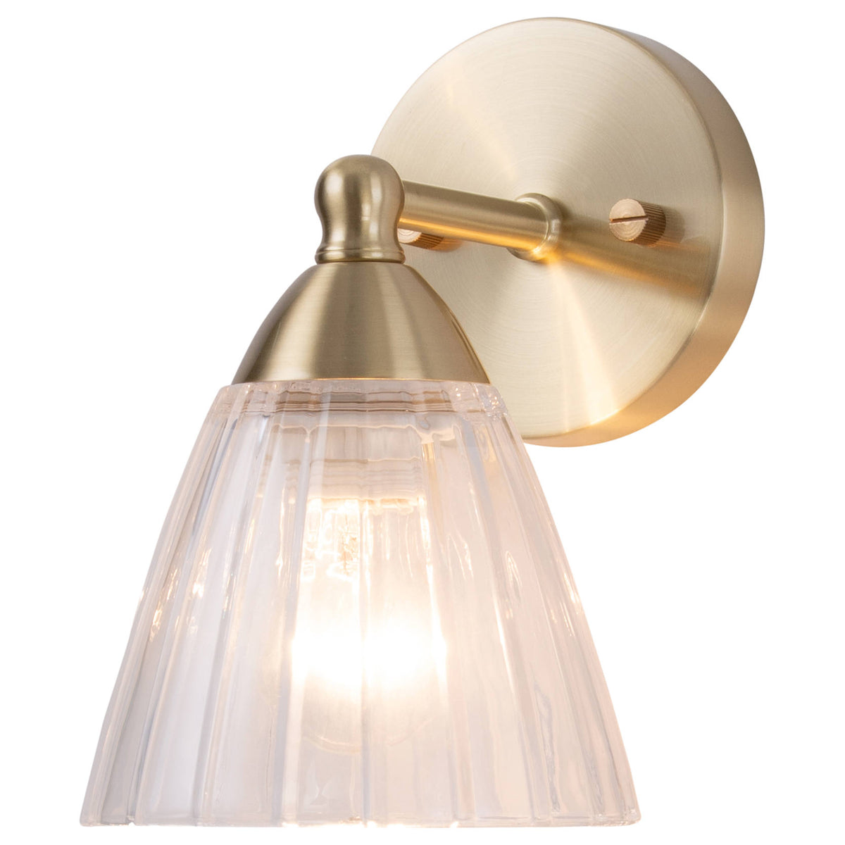 Summit 1 Light Wall Bracket, Satin Brass