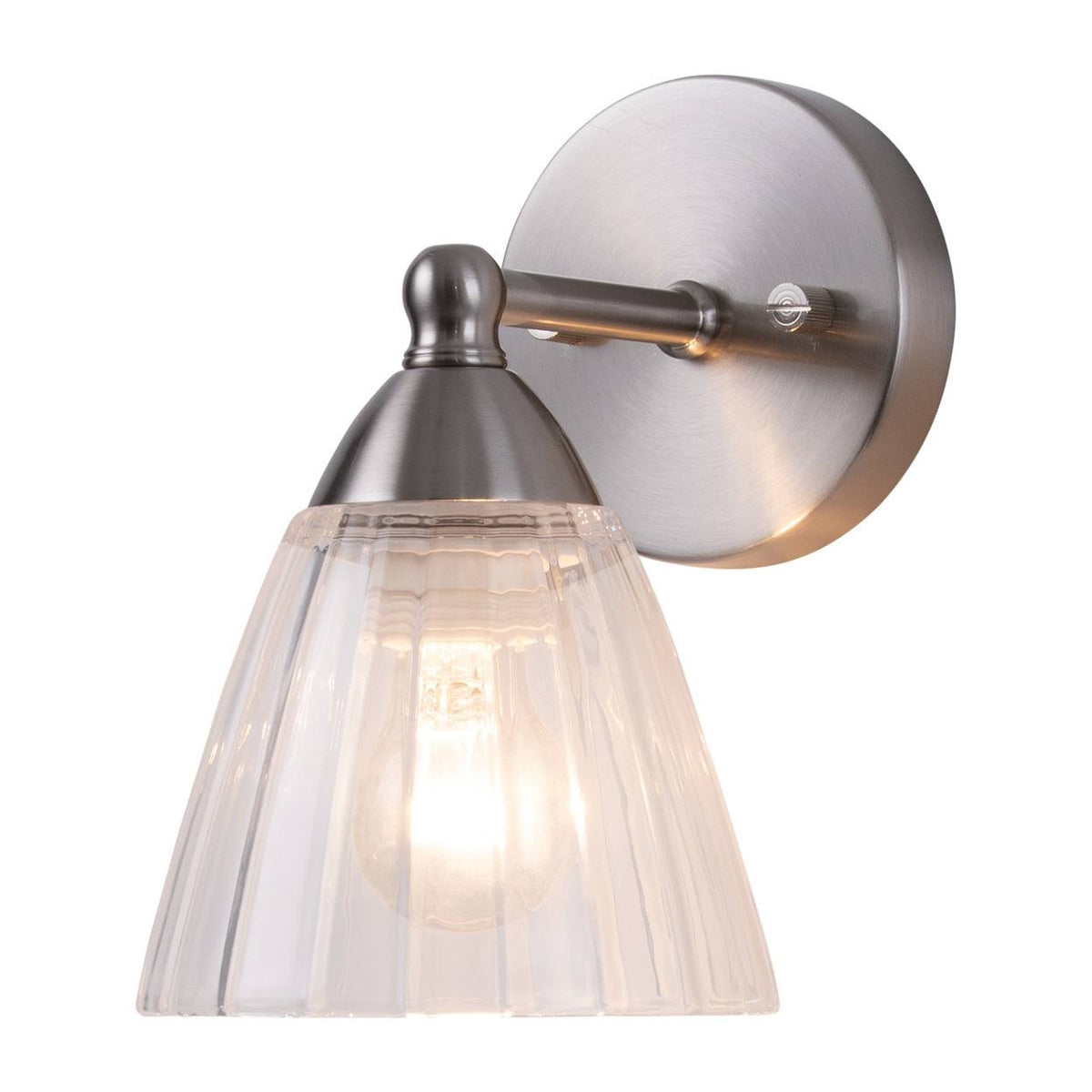Summit 1 Light Wall Bracket, Brushed Nickel