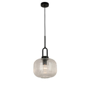 Main Pendant Black Cord, Matte Black