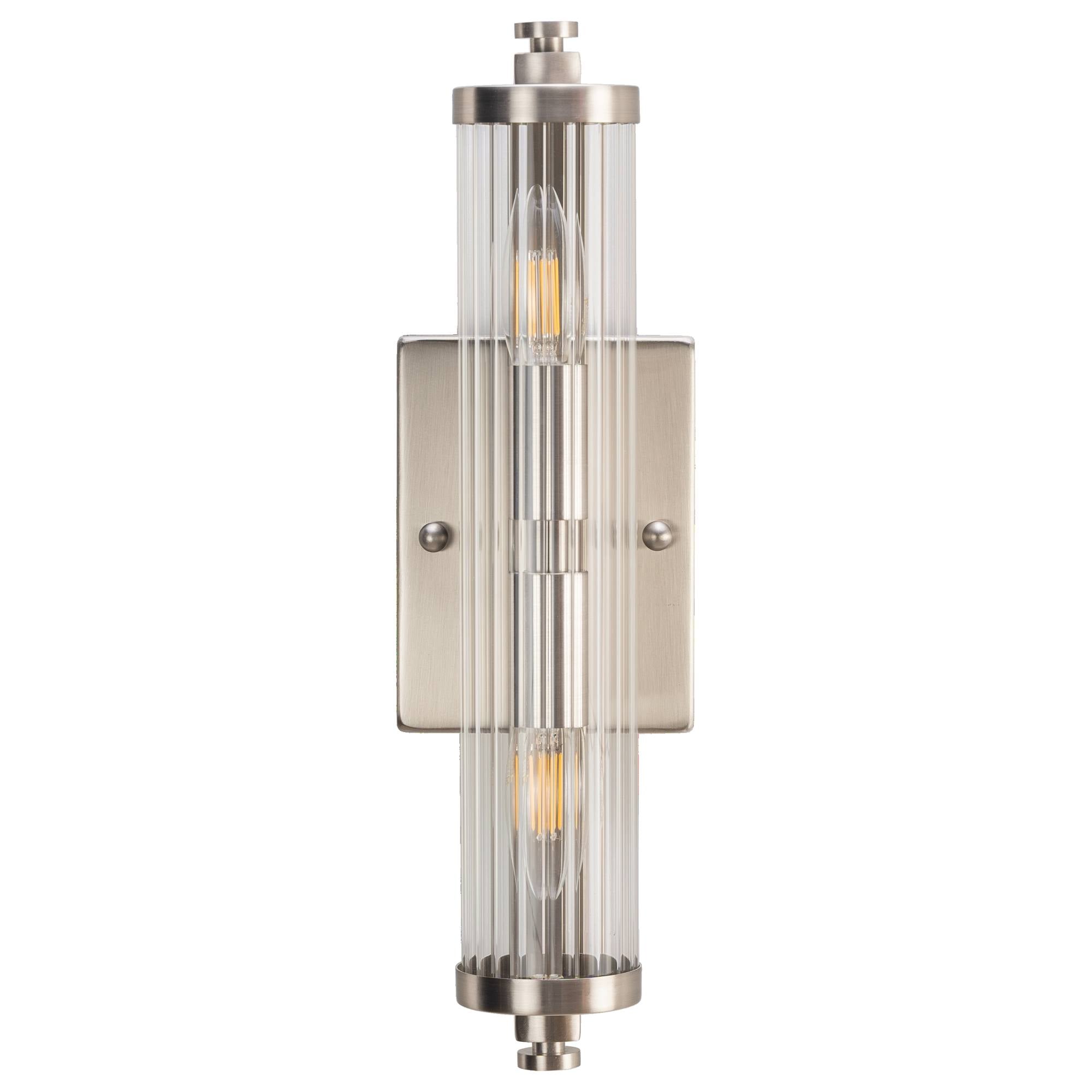 Rockford 2 Light Wall Light, Brushed Nickel