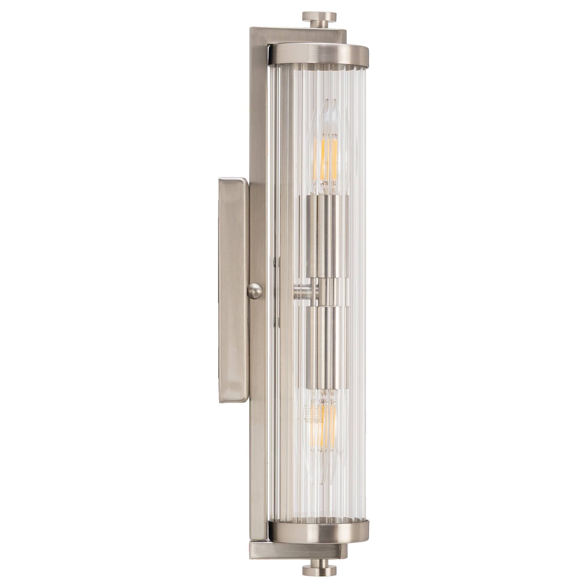 Rockford 2 Light Wall Light, Brushed Nickel