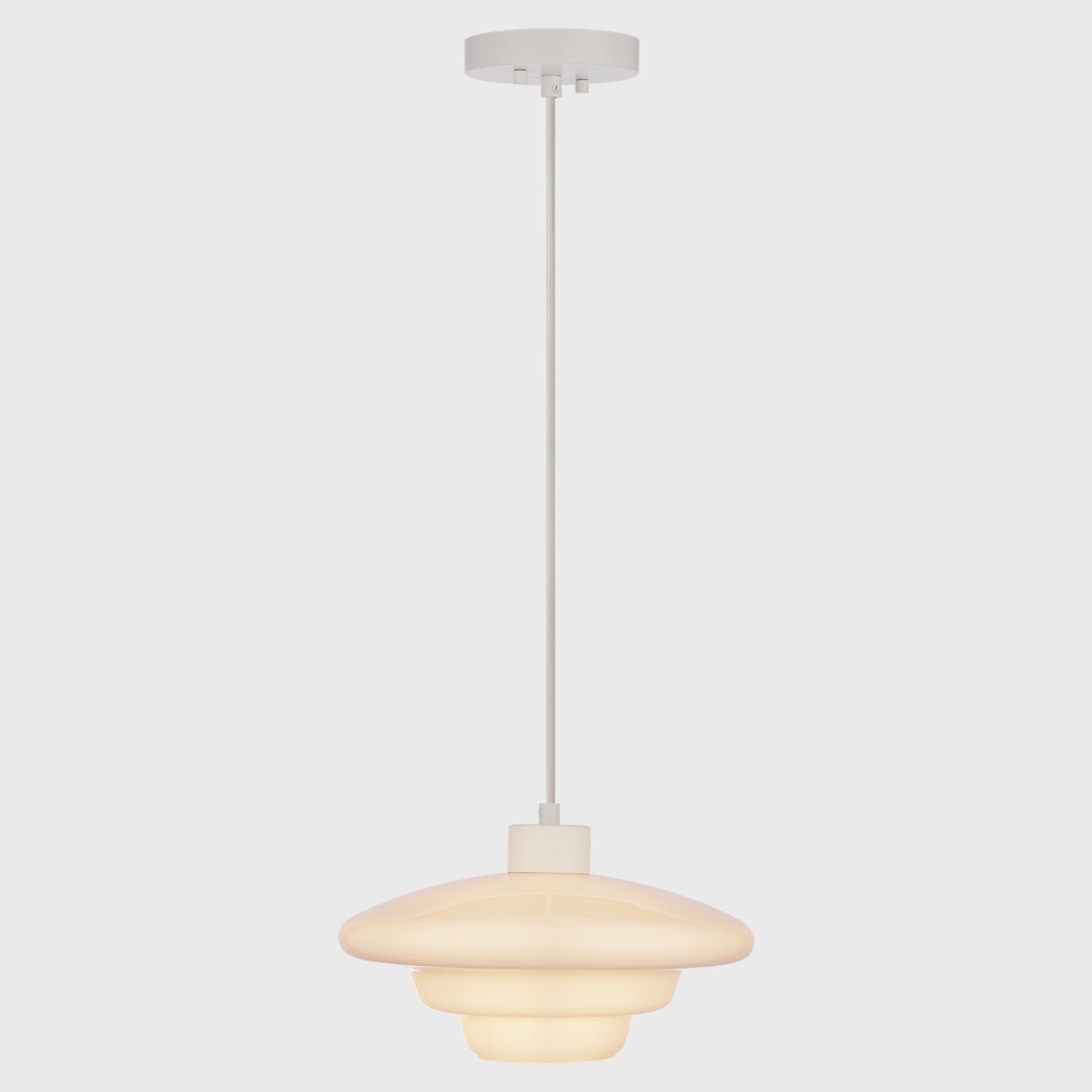 Haywood Pendant 32cm, White