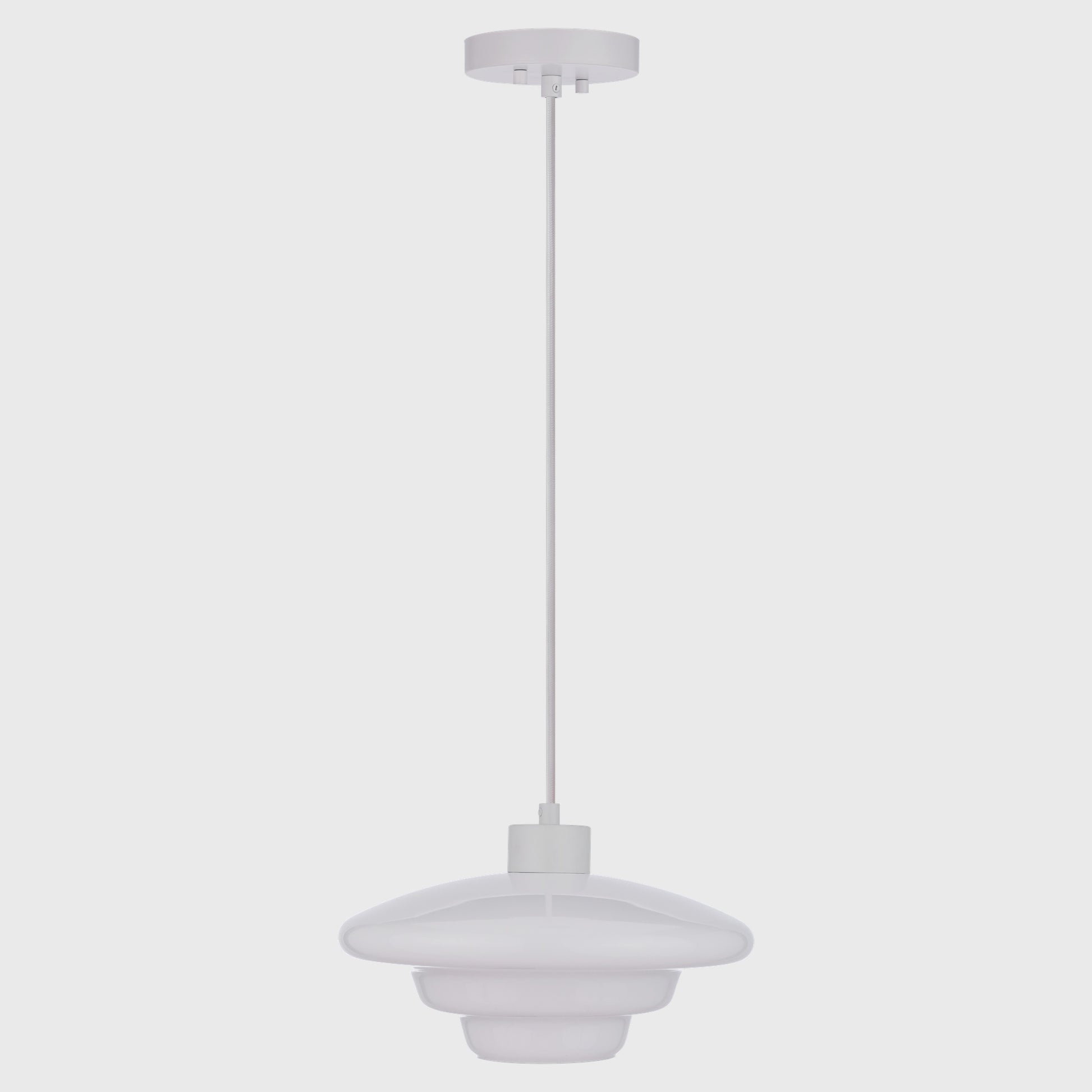 Haywood Pendant 32cm, White