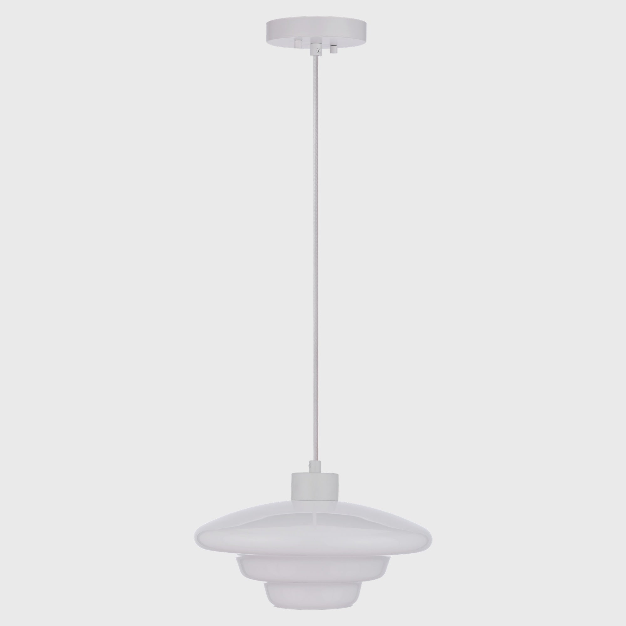 Haywood Pendant 32cm, White