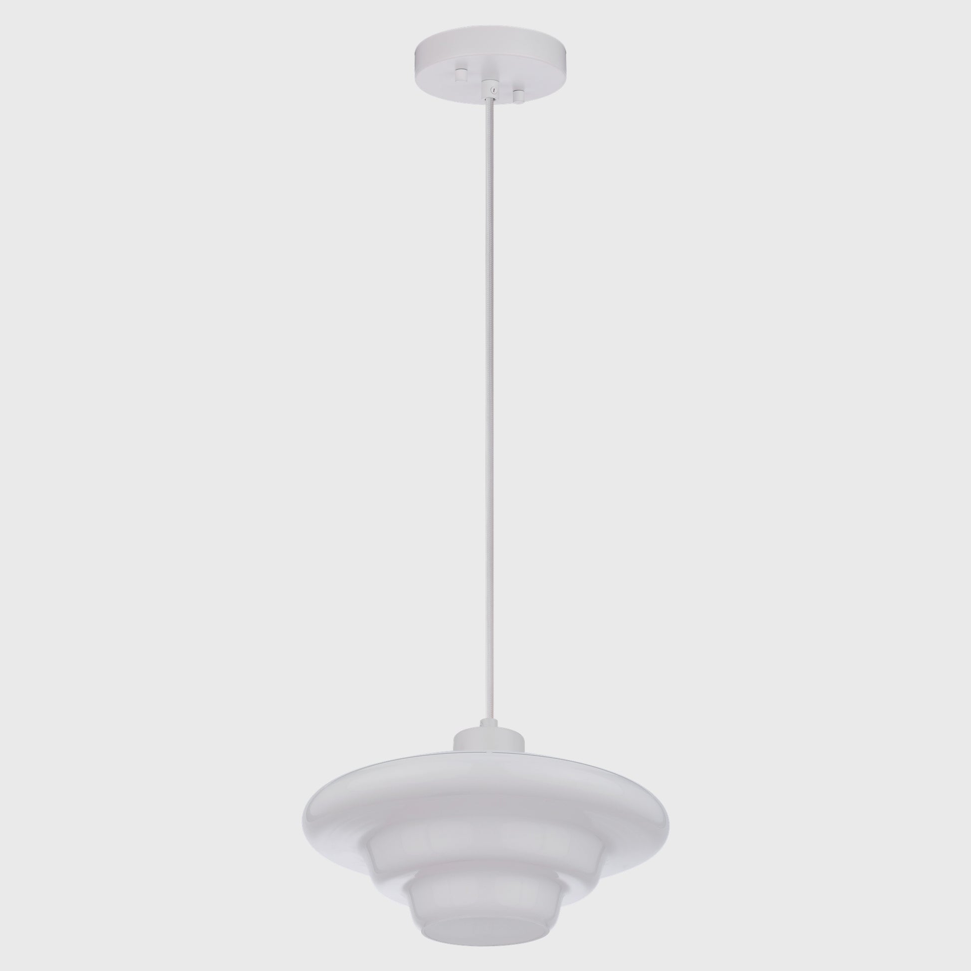 Haywood Pendant 32cm, White