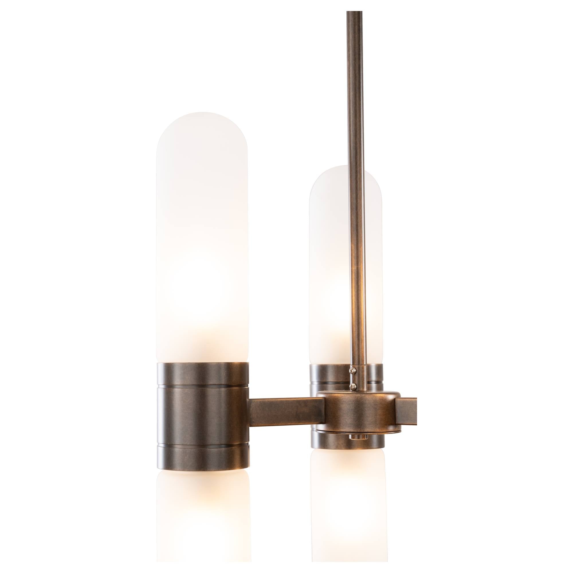 Hepburn 6 Light 3 Arm Pendant, Antique Brass