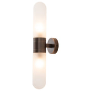 Hepburn Wall Light, Antique Brass