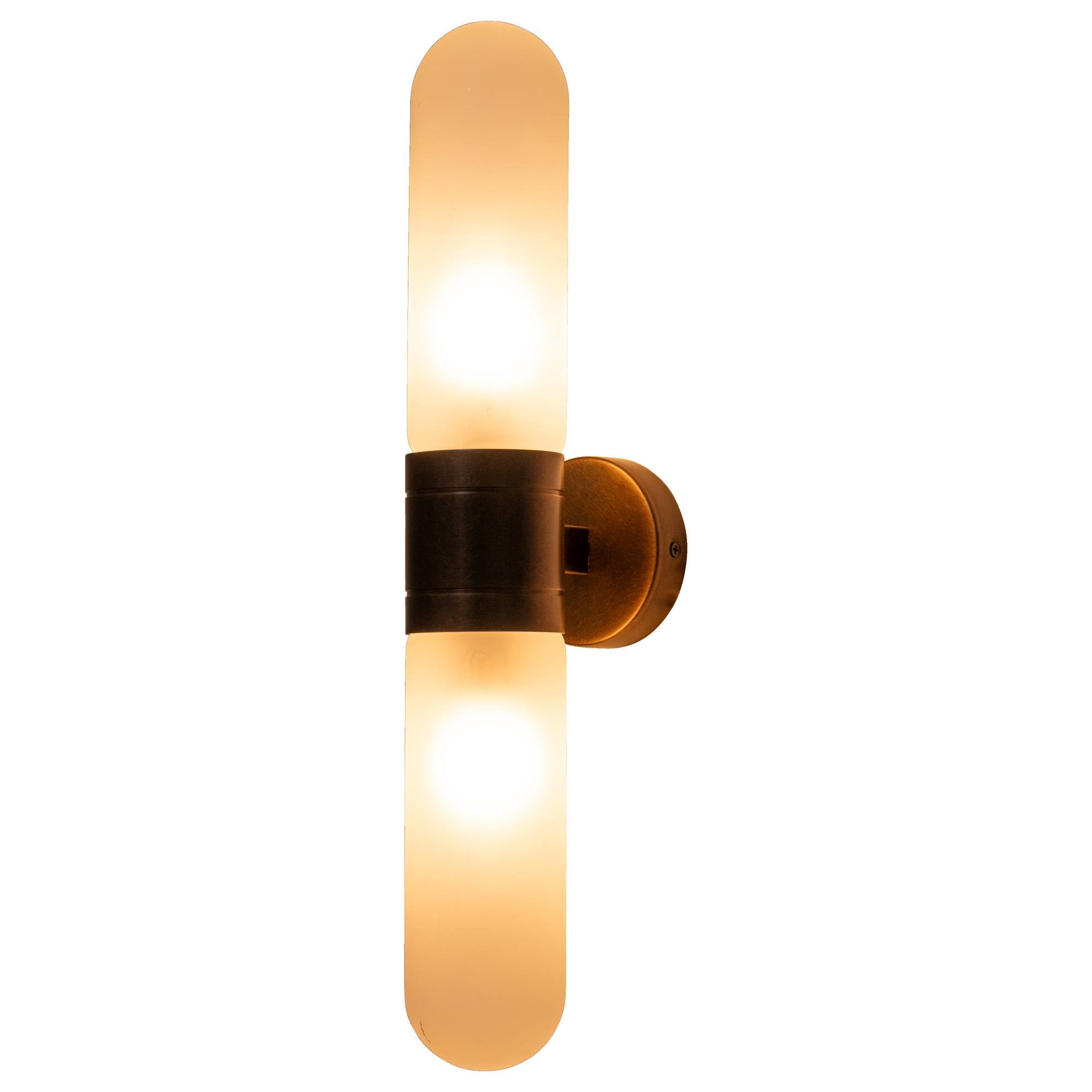 Hepburn Wall Light, Antique Brass