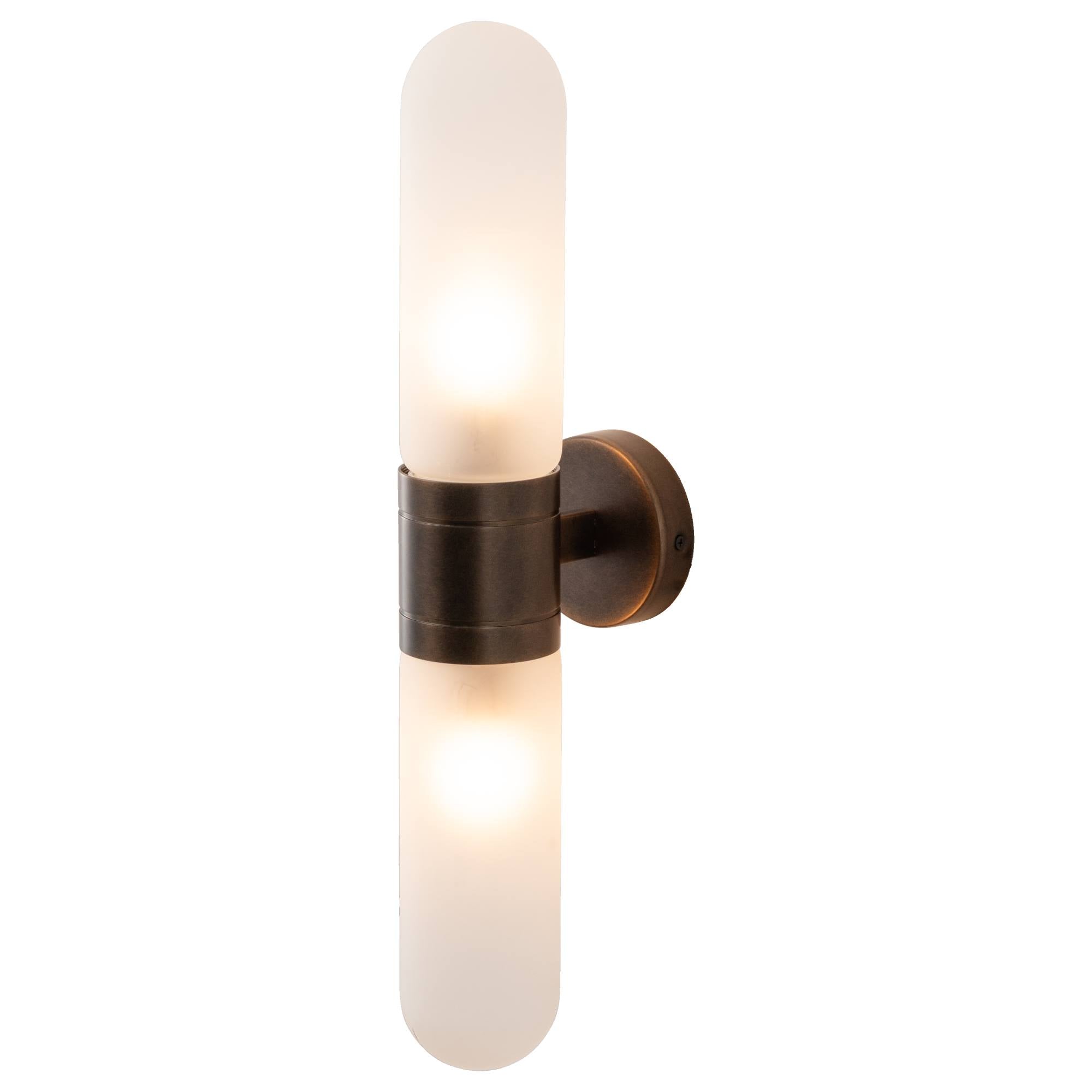 Hepburn Wall Light, Antique Brass