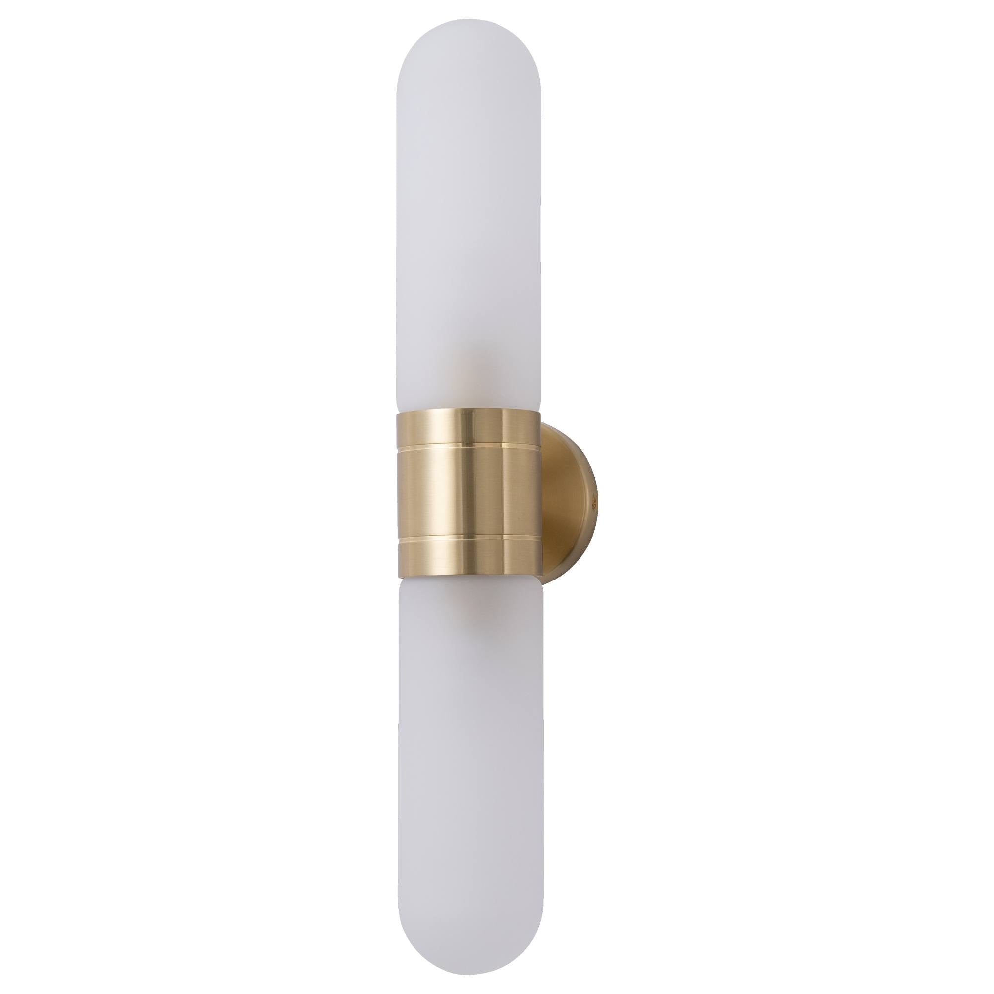 Hepburn Wall Light, Satin Brass