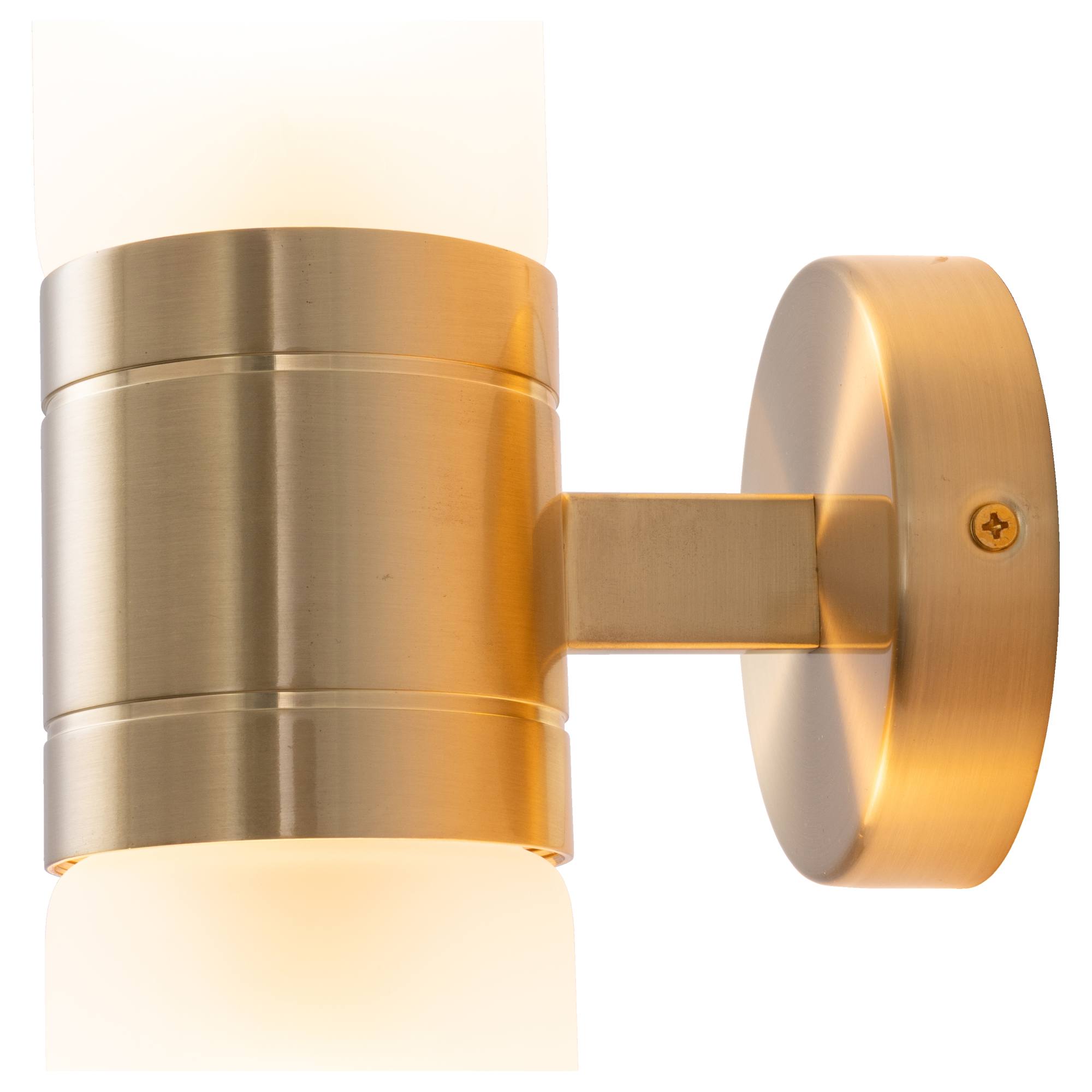 Hepburn Wall Light, Satin Brass