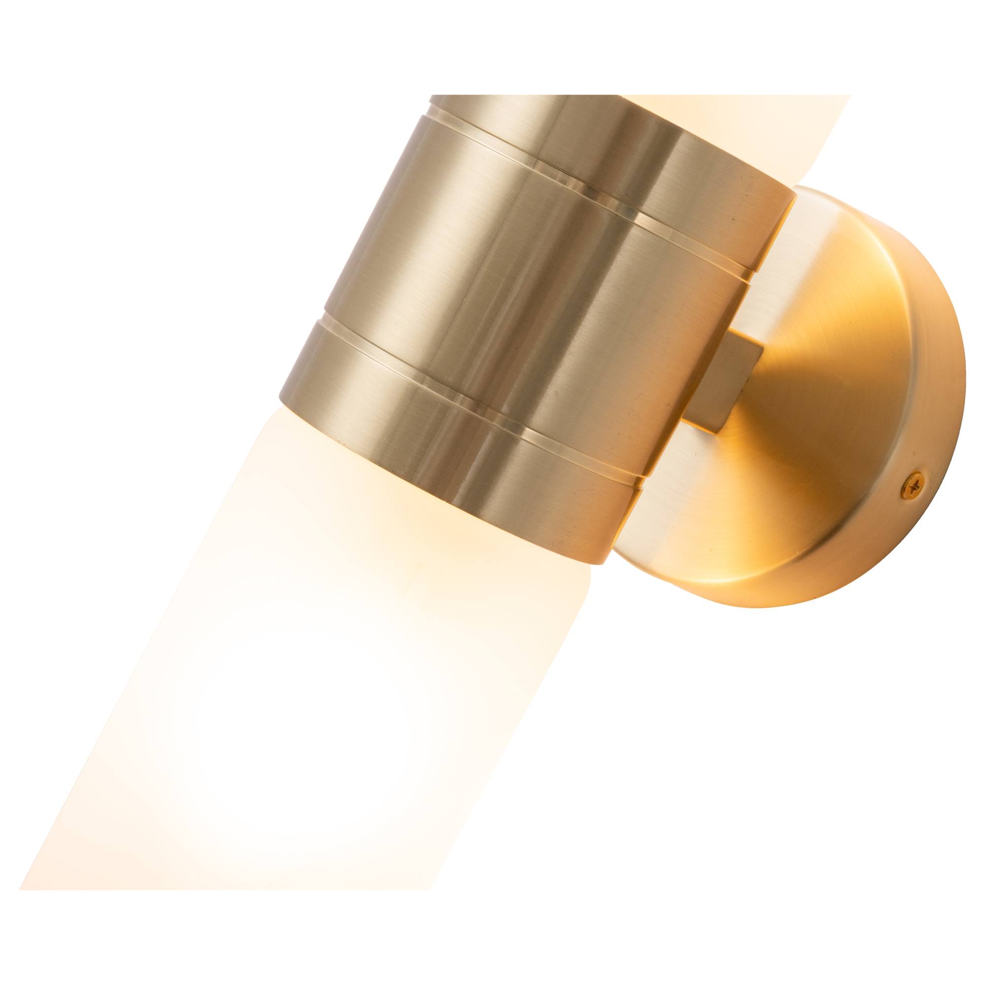 Hepburn Wall Light, Satin Brass