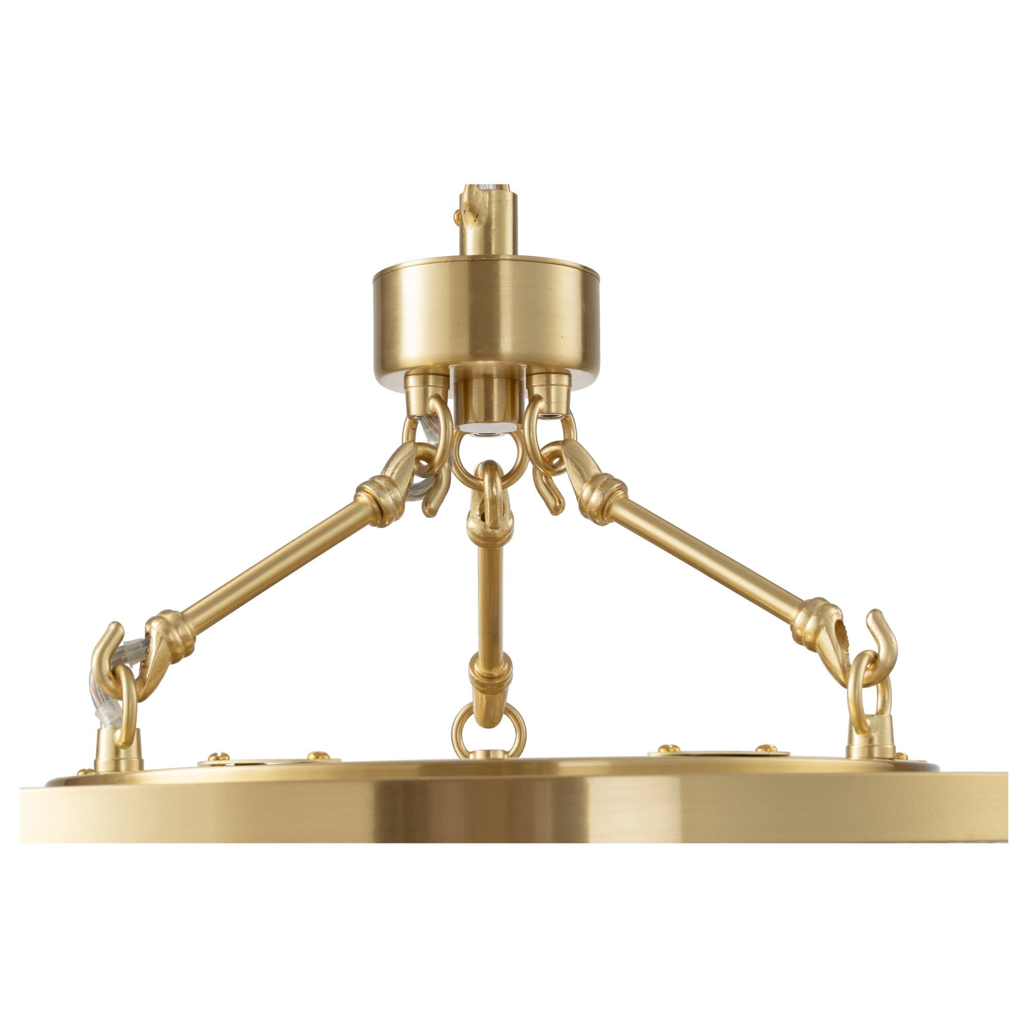 Evangeline Small 45cm 6 Light Chandelier, Satin Brass