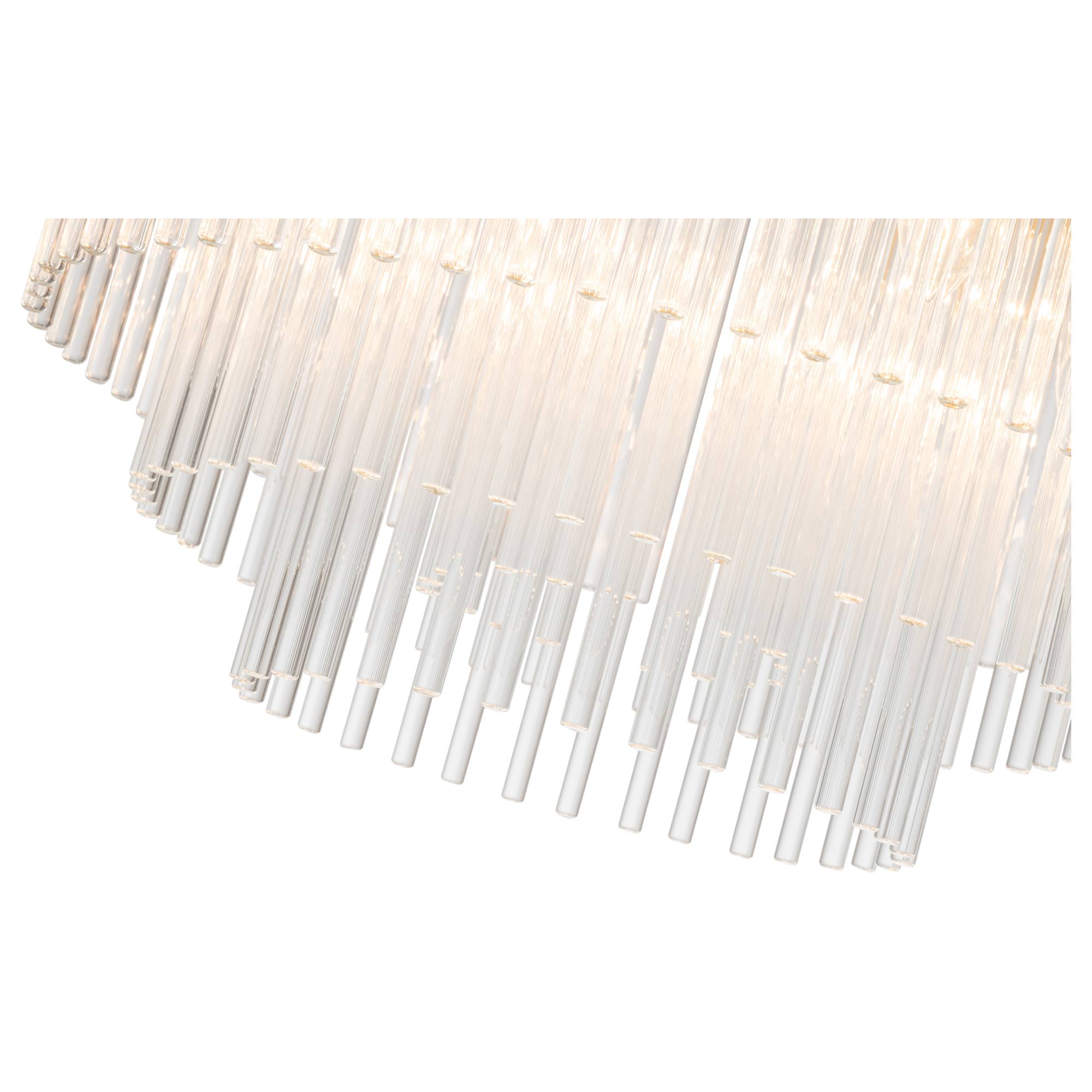 Evangeline Small 45cm 6 Light Chandelier, Satin Brass