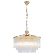 Evangeline Medium 60cm 8 Light Chandelier, Satin Brass