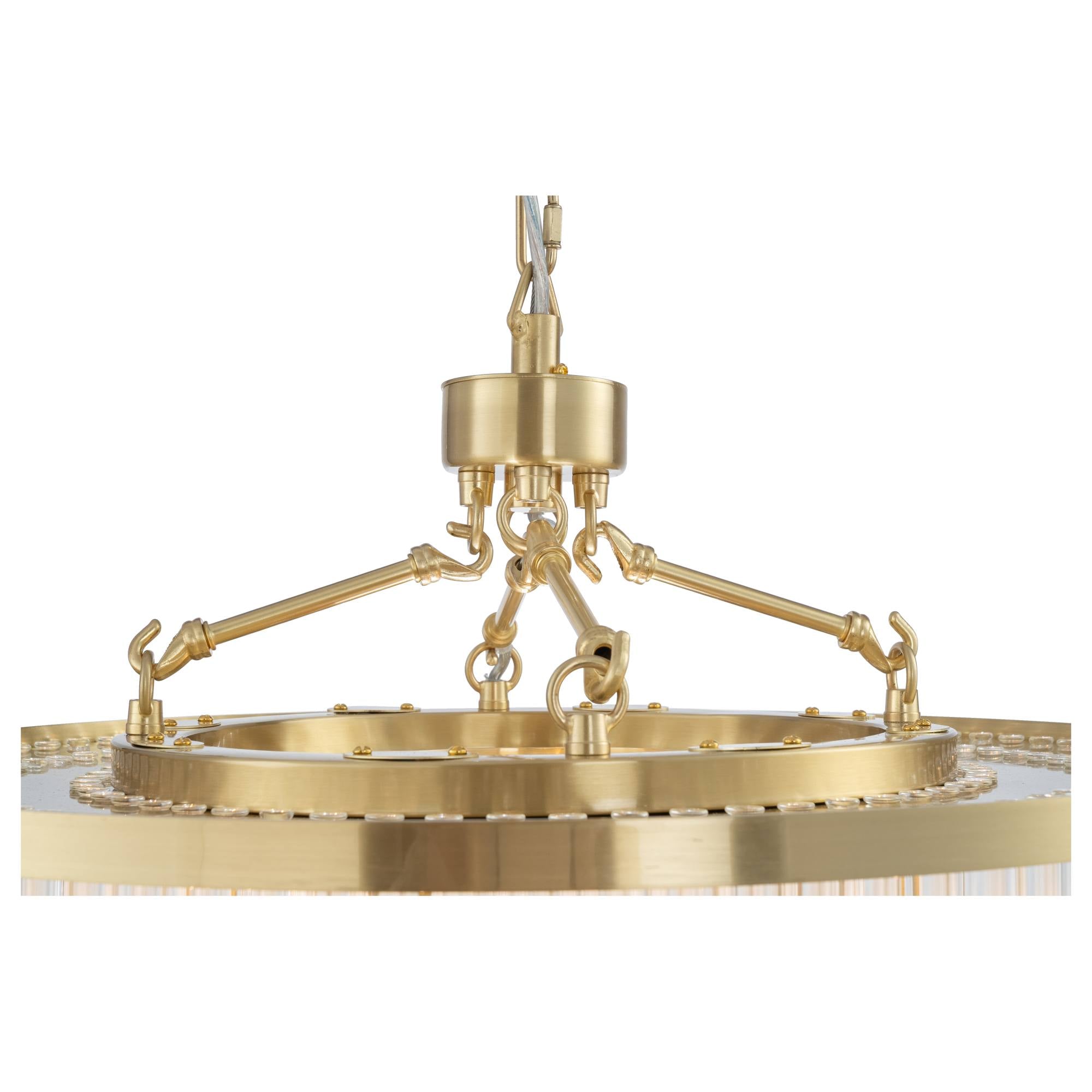 Evangeline Medium 60cm 8 Light Chandelier, Satin Brass