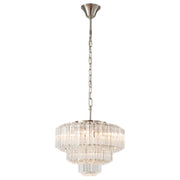Calista Medium 42cm 5 Light 3 Tier Chandelier, Brushed Nickel