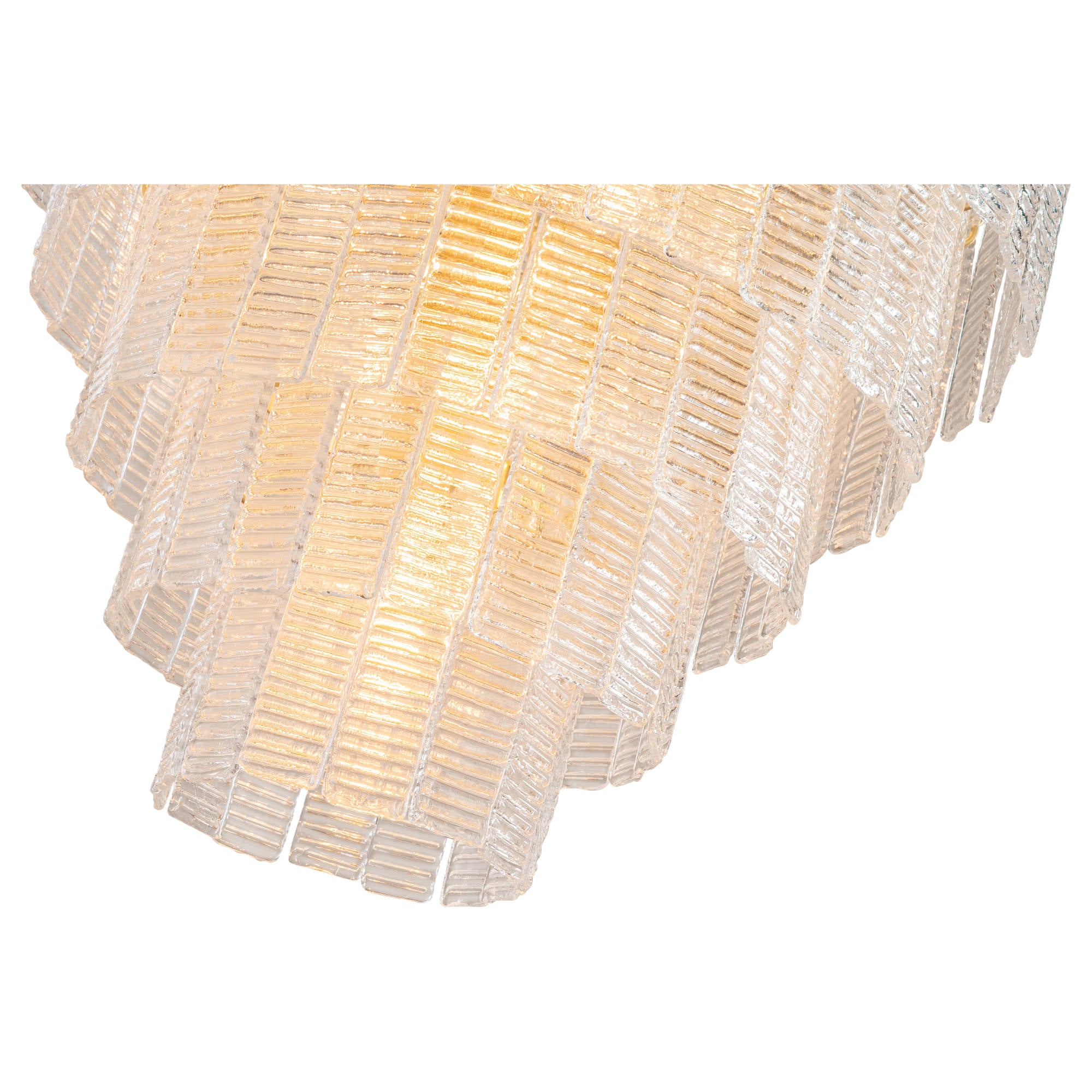 Alara Medium 60cm 9 Light 5 Tier Chandelier, Satin Brass