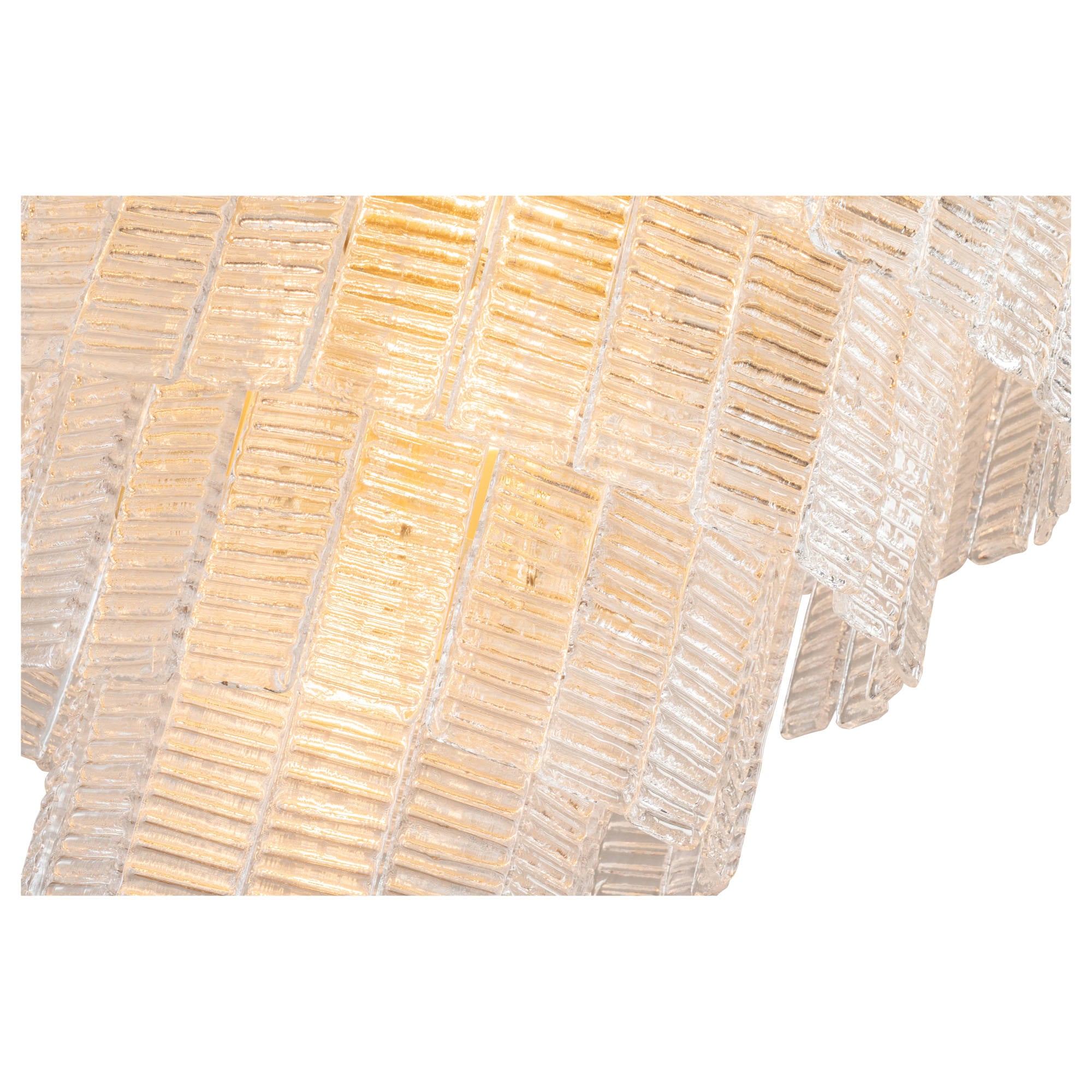 Alara Medium 60cm 9 Light 5 Tier Chandelier, Satin Brass