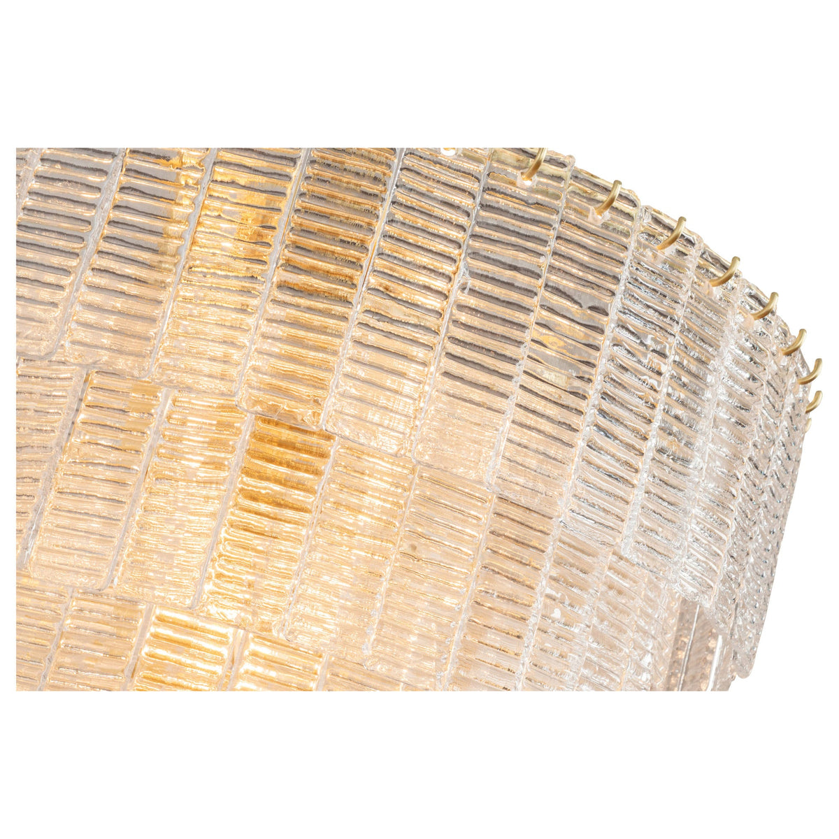 Alara Medium 60cm 9 Light 5 Tier Chandelier, Satin Brass
