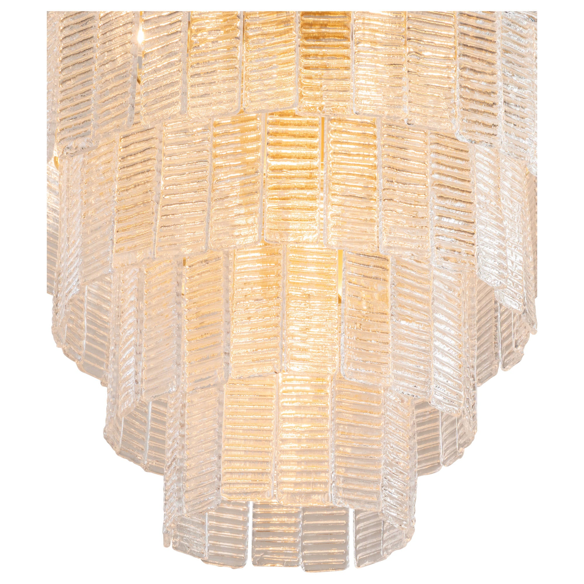 Alara Medium 60cm 9 Light 5 Tier Chandelier, Satin Brass