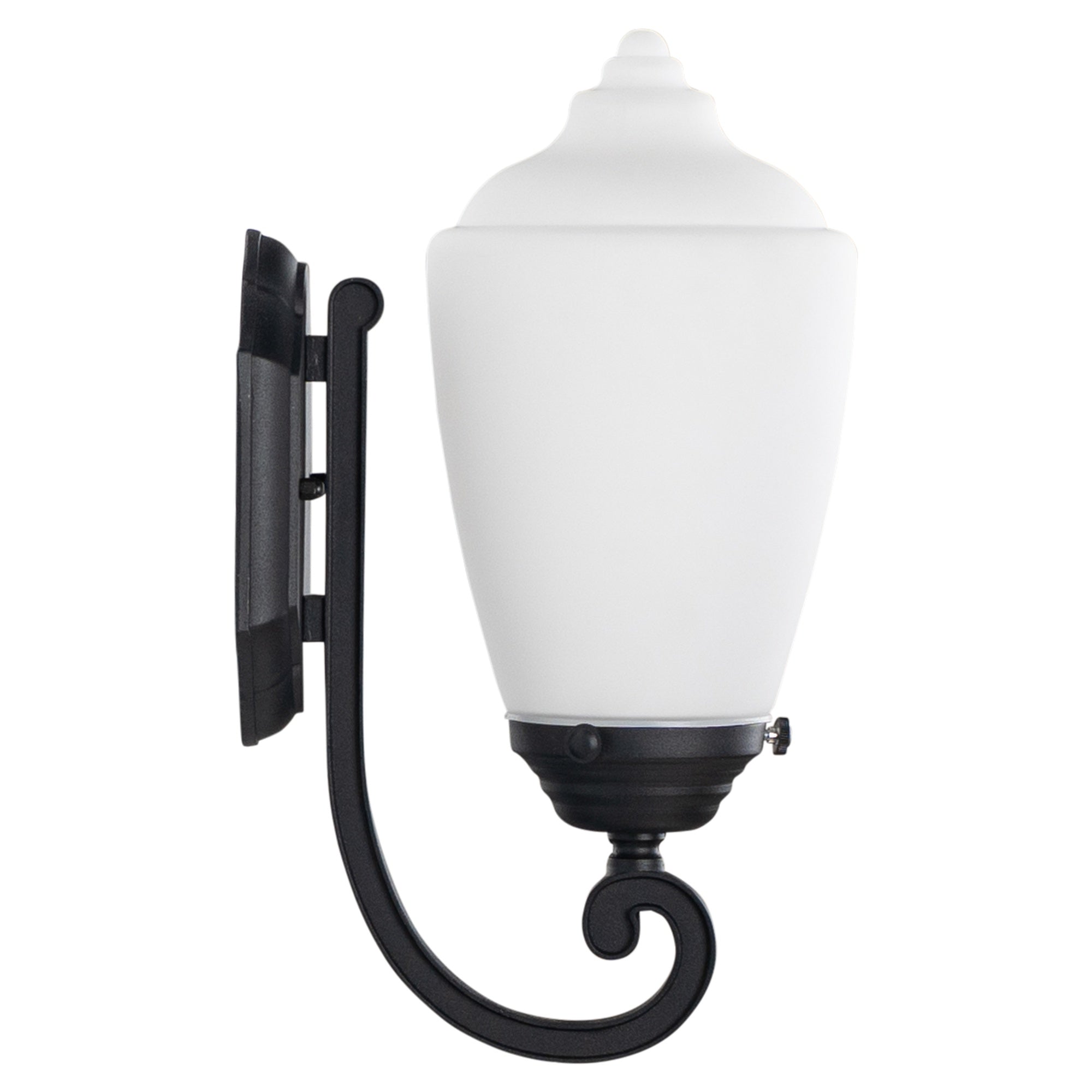 Newry Small Outdoor Wall Light, Matte Black