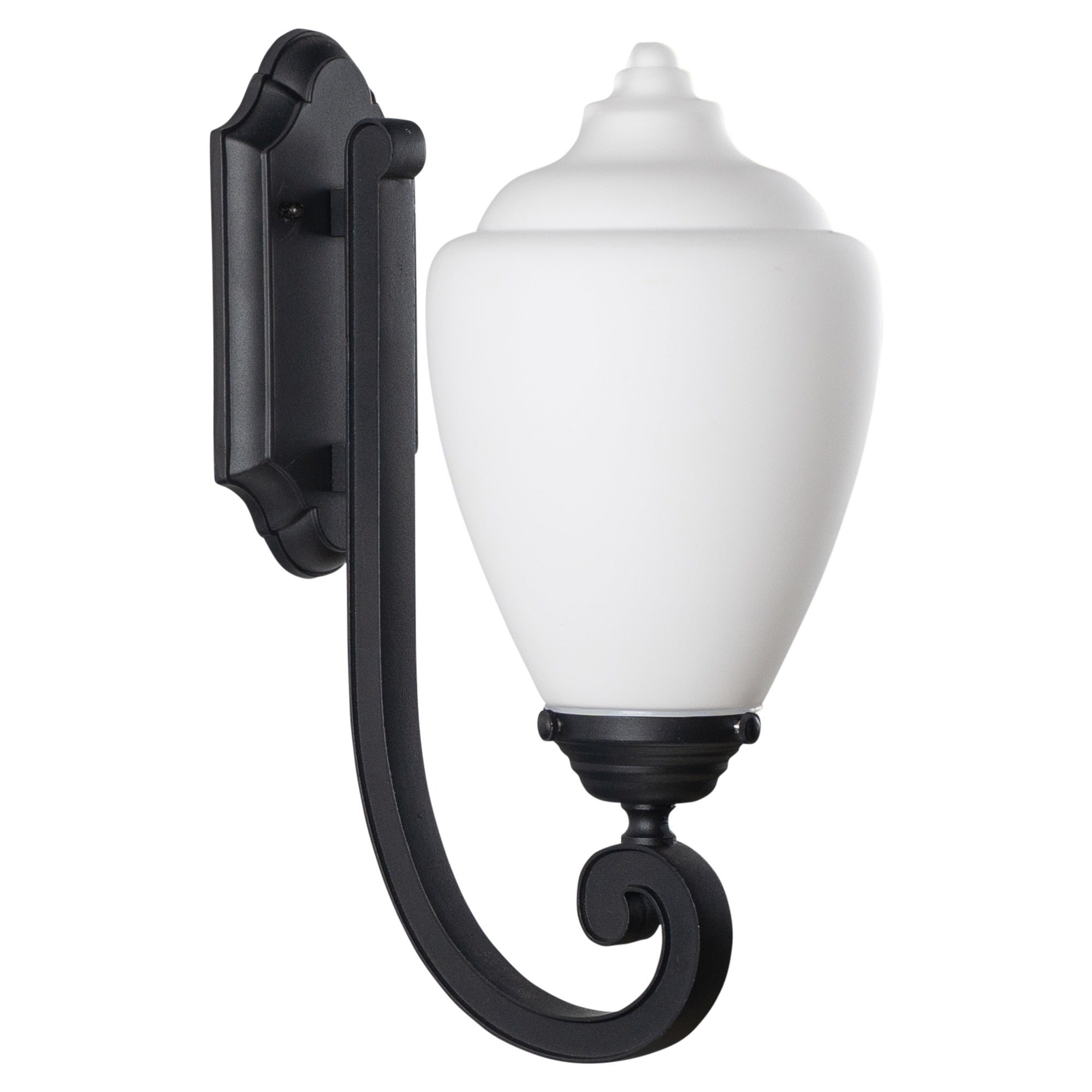 Newry Medium Outdoor Wall Light, Matte Black