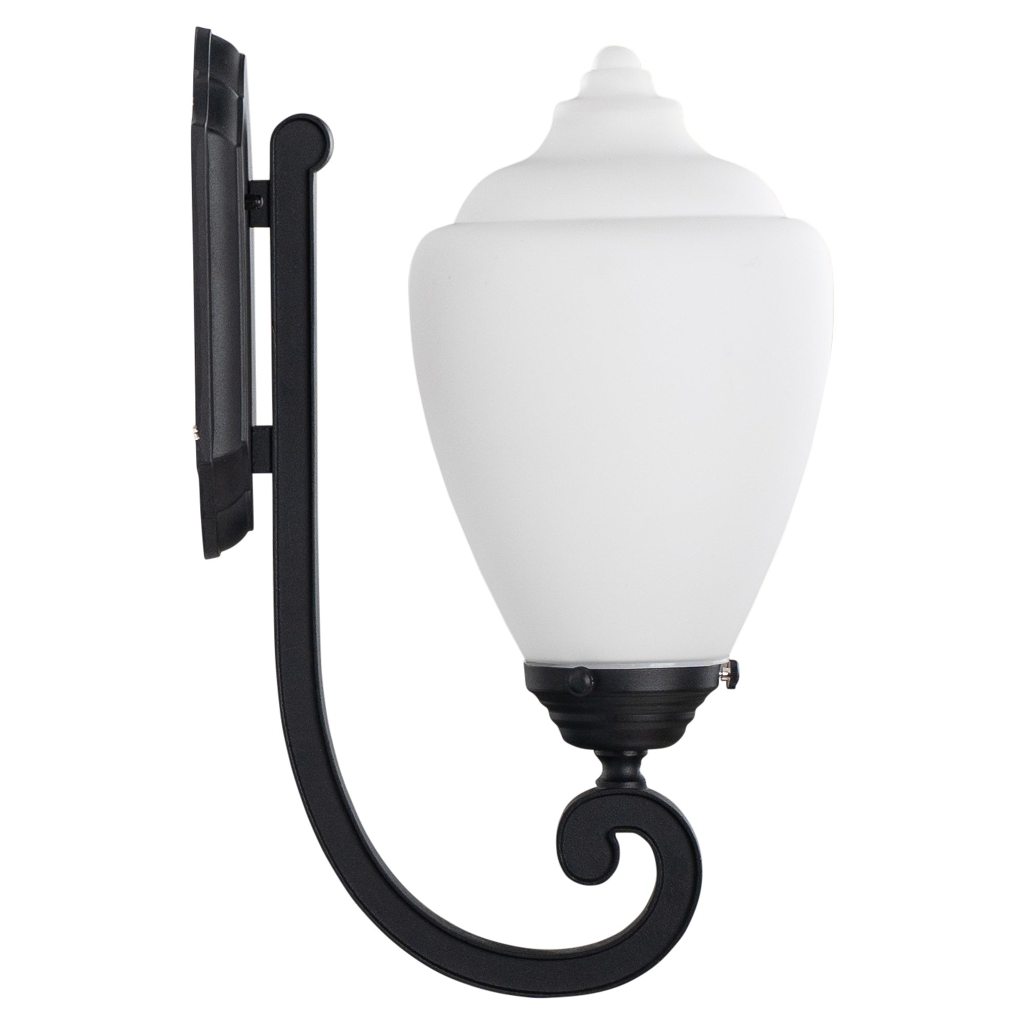 Newry Medium Outdoor Wall Light, Matte Black