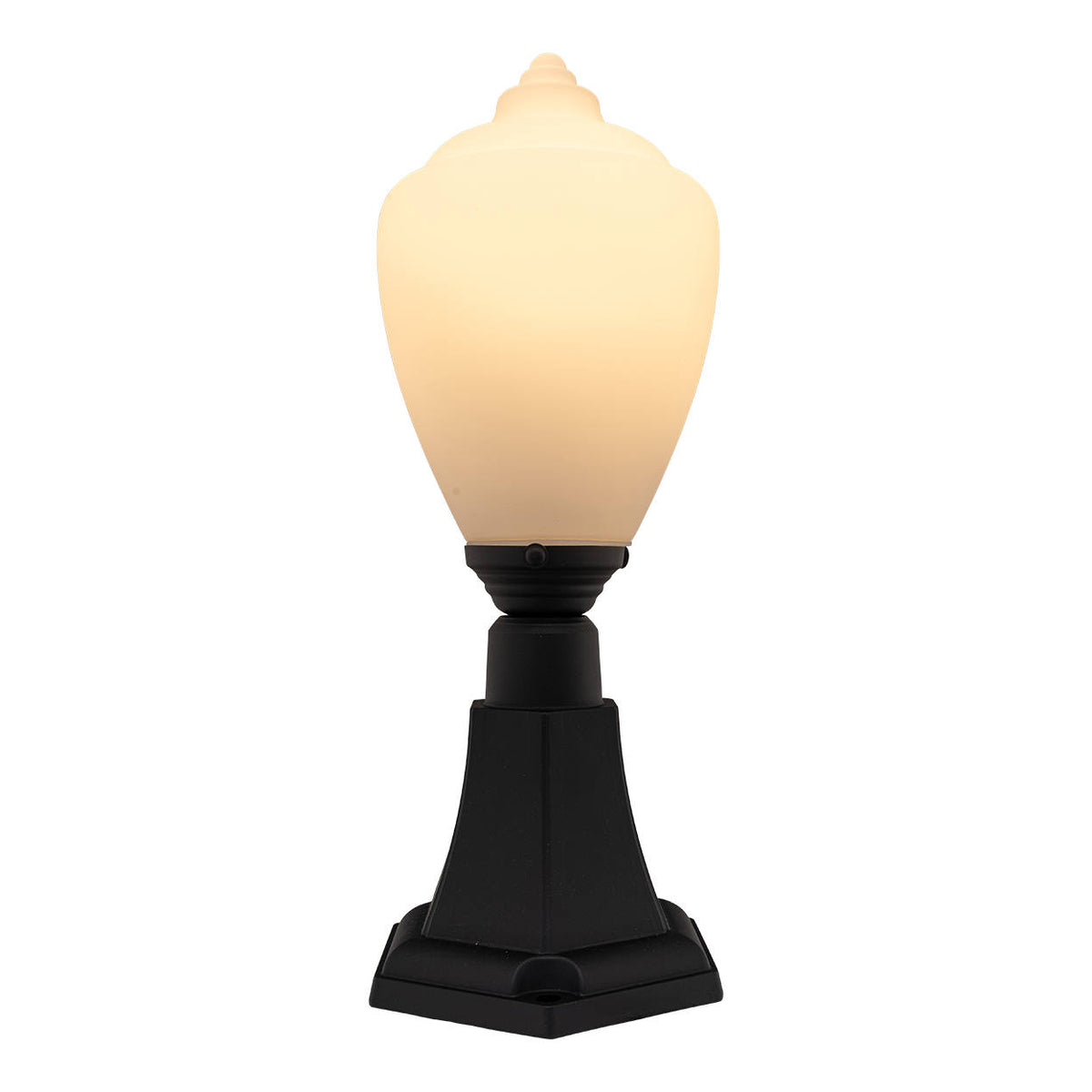 Newry Large Outdoor Pillar Mount, Matte Black