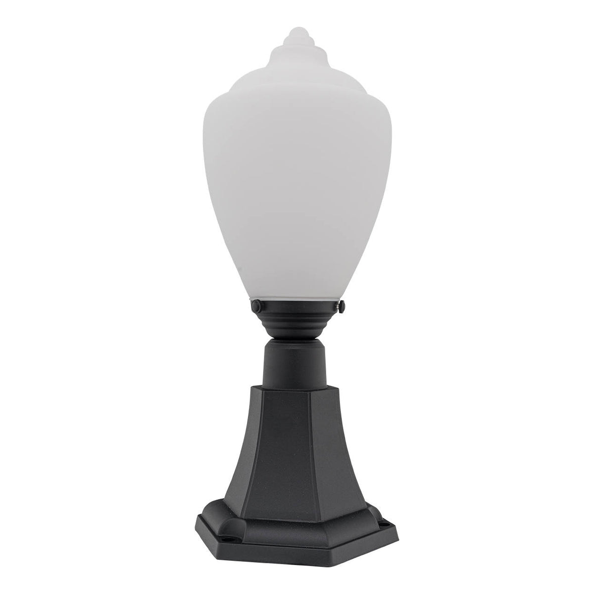 Newry Large Outdoor Pillar Mount, Matte Black