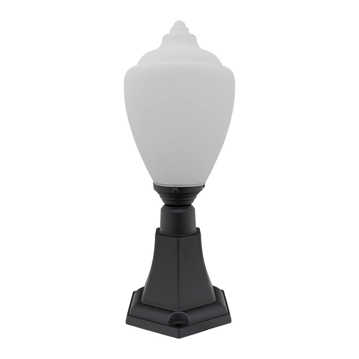 Newry Large Outdoor Pillar Mount, Matte Black